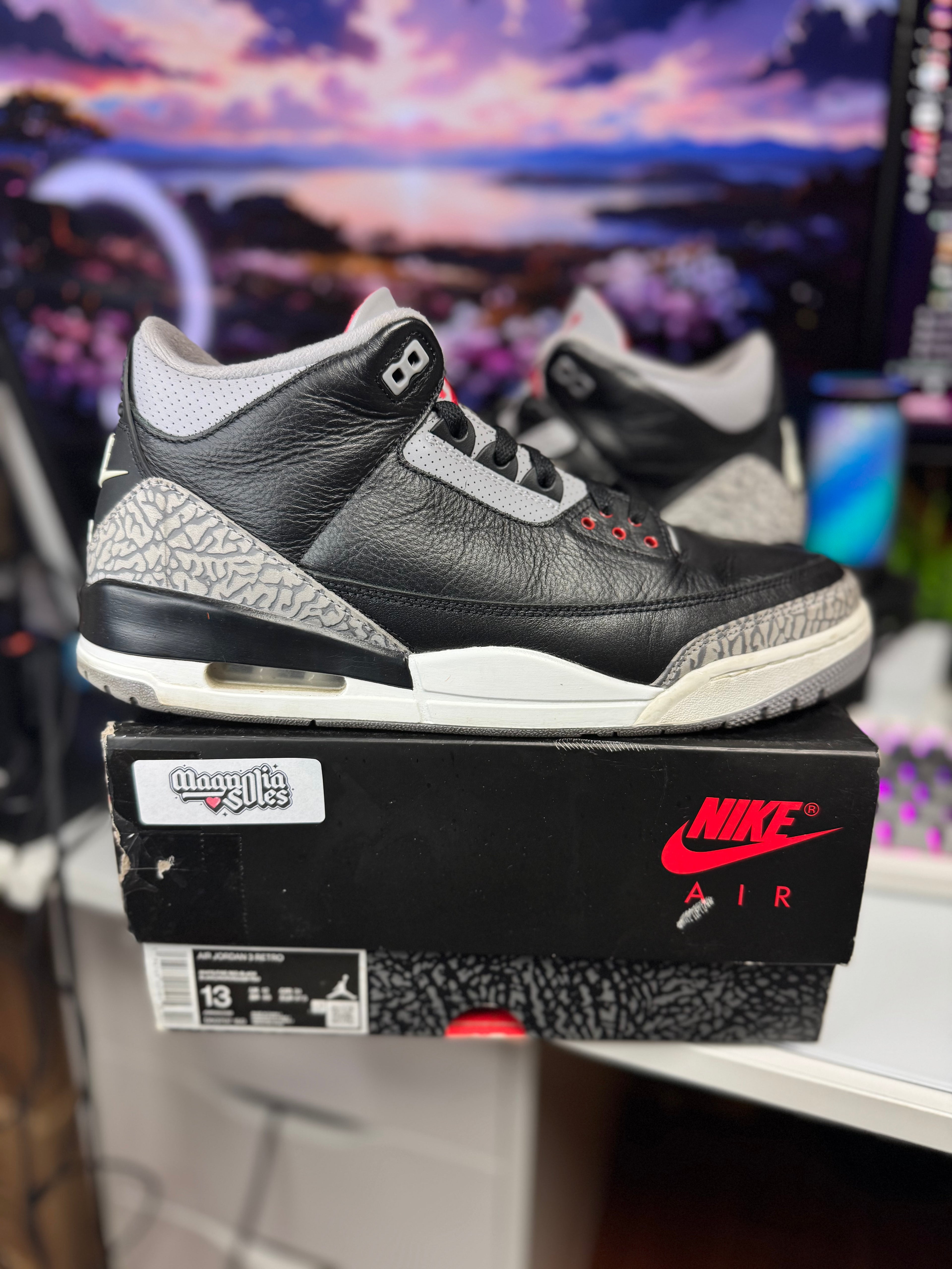 "Black Cement Reimagined" Air Jordan Retro 3