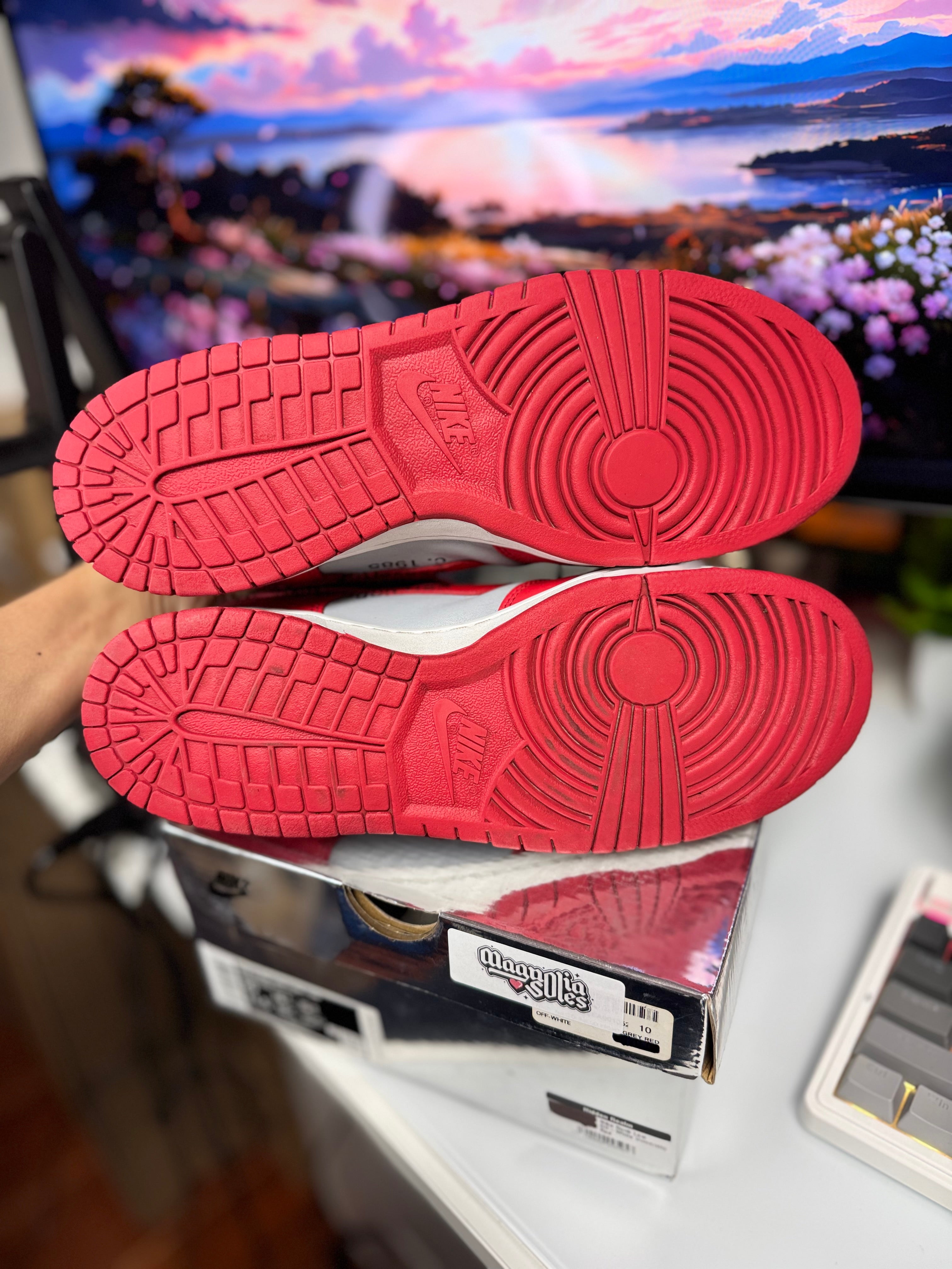 “University Red” Off White Nike Dunk Low