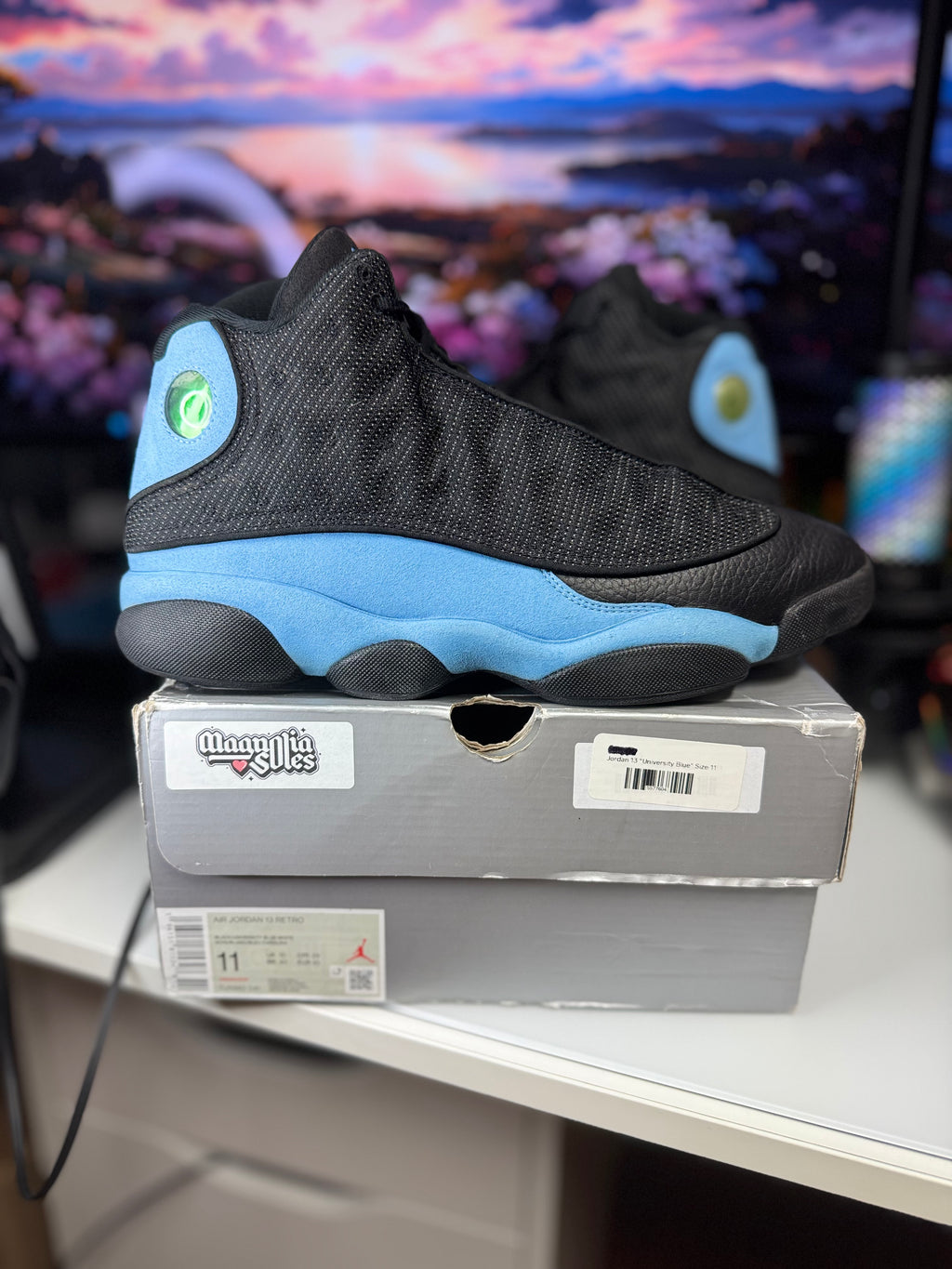 "University Blue" Air Jordan Retro 13