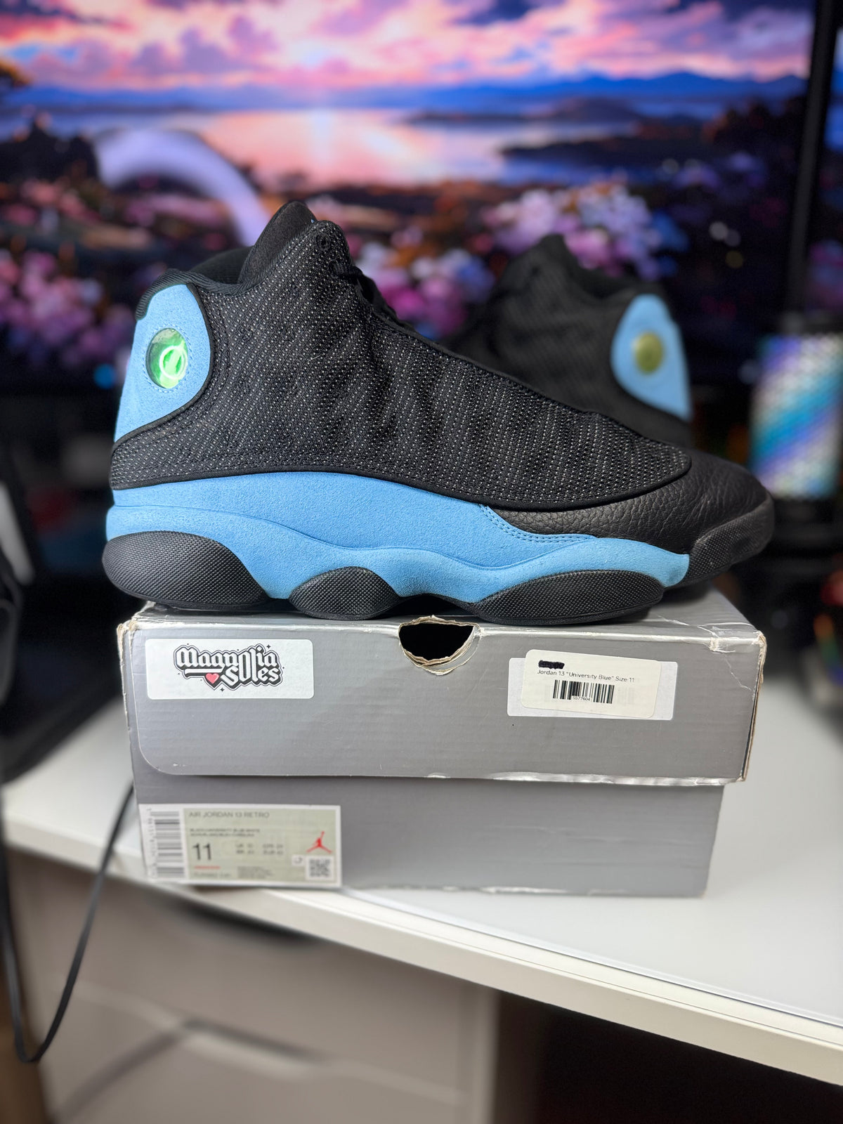 "University Blue" Air Jordan Retro 13