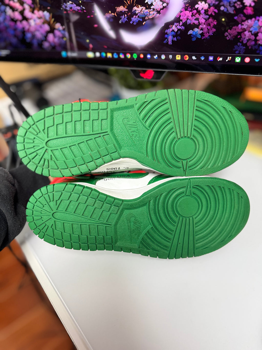 “Pine Green” Off White Nike Dunk Low