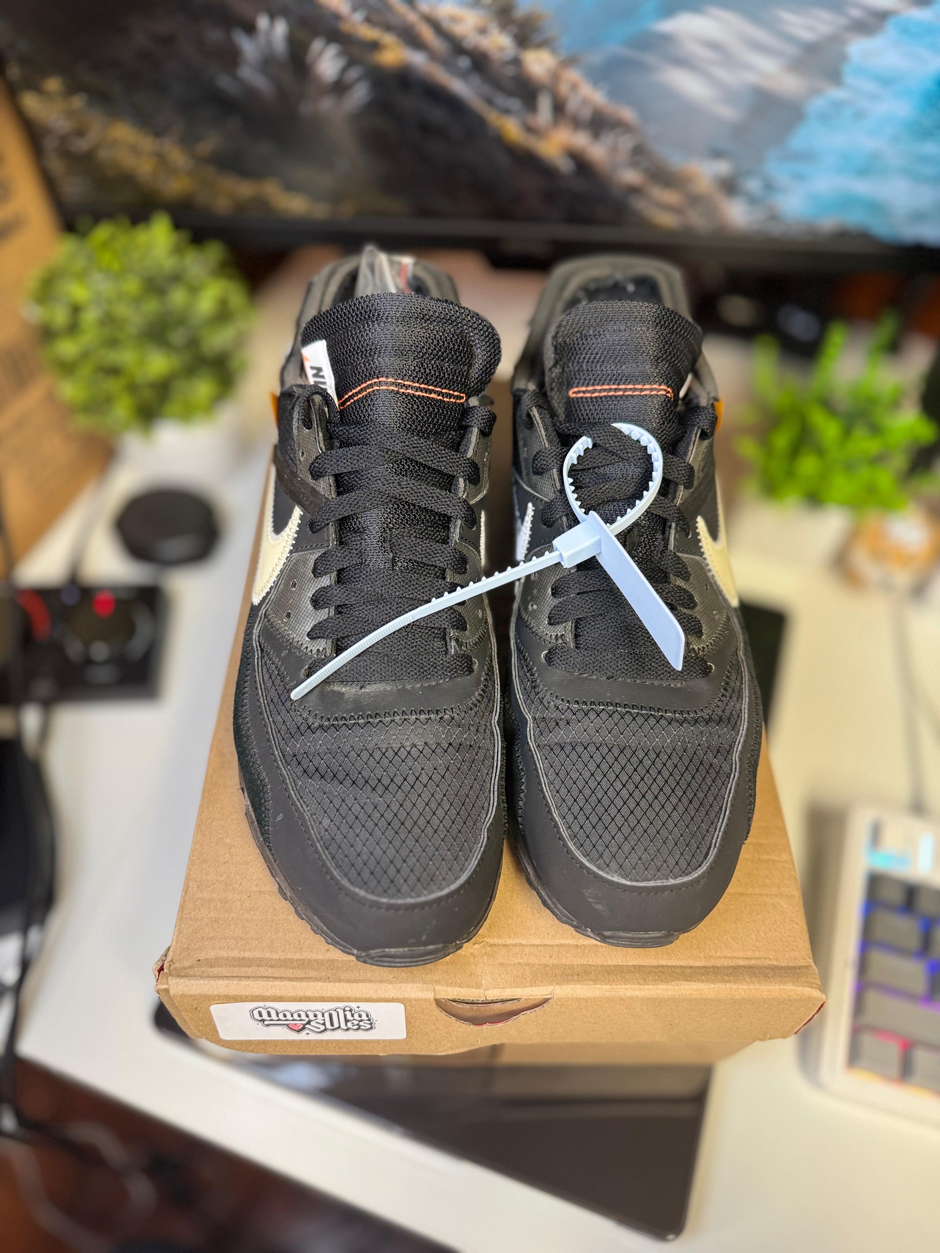 "Off White Black" Nike Air Max 90