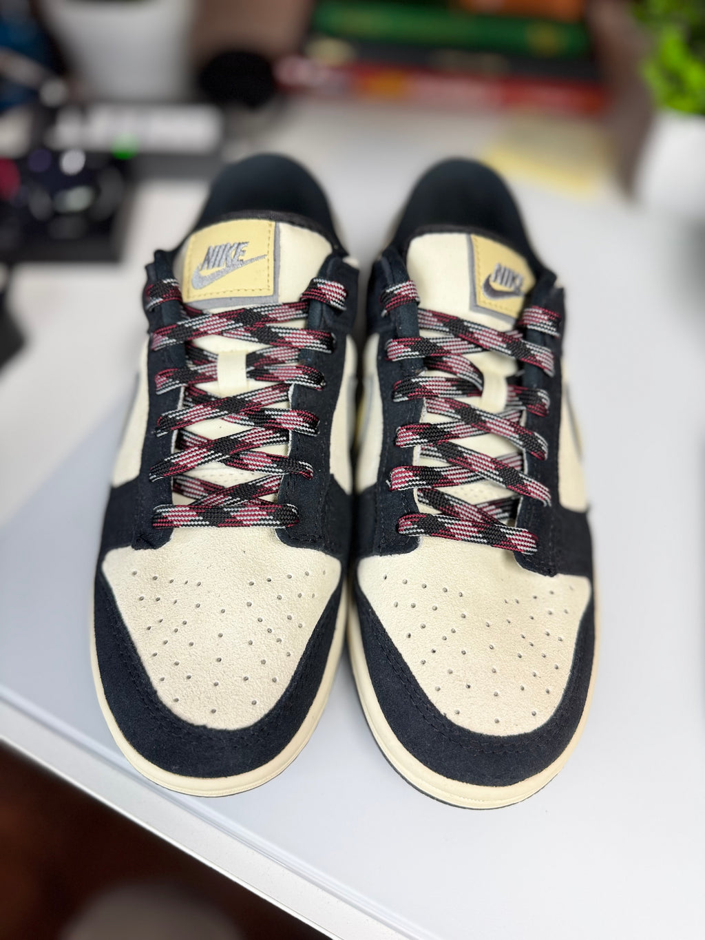 "Black Suede Team Gold" Nike Dunk Low