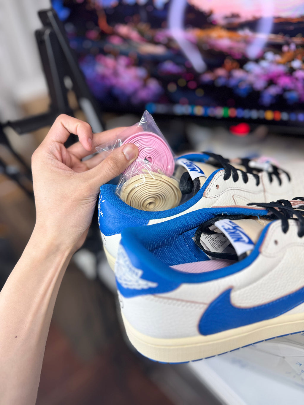 “Military Blue” Fragment Travis Scott Air Jordan Retro 1 Low