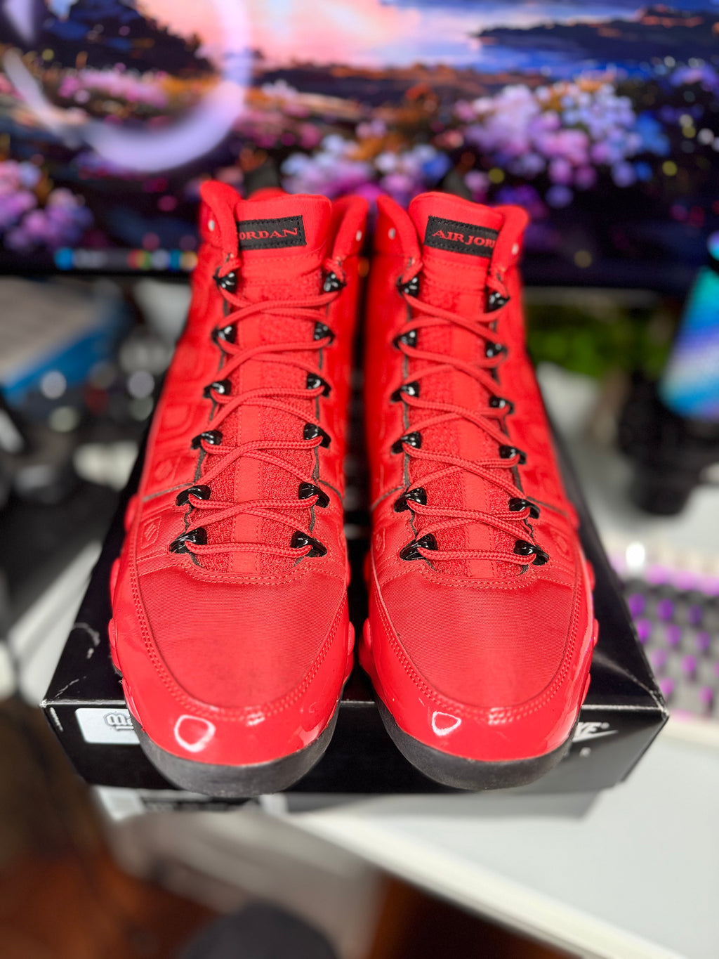 "Chile Red" Air Jordan Retro 9