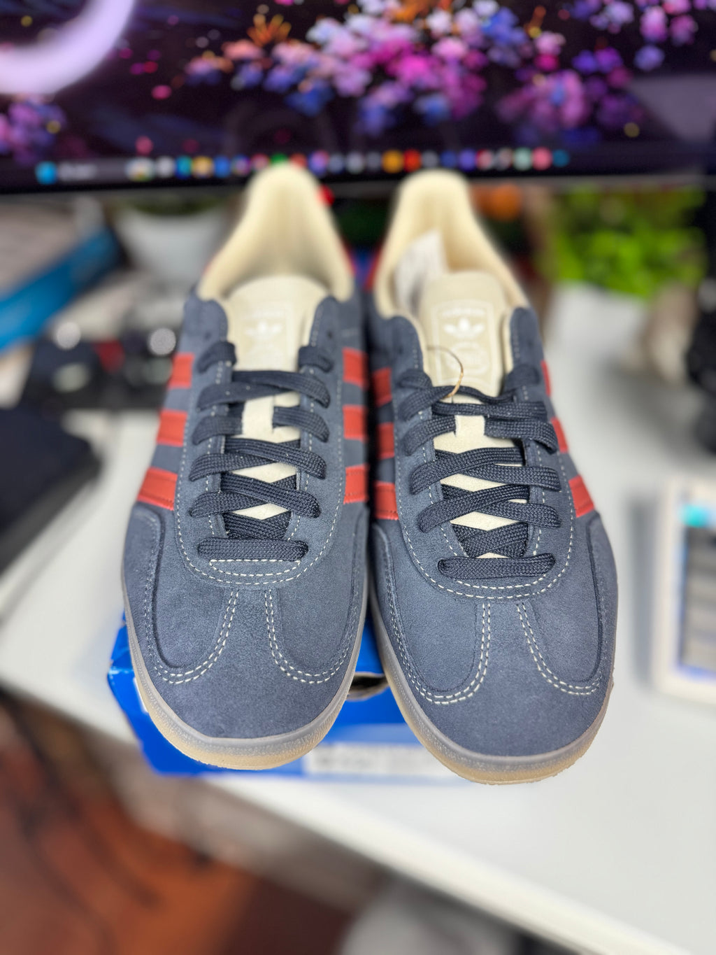 "Navy Blue" Adidas Gazelle Indoor