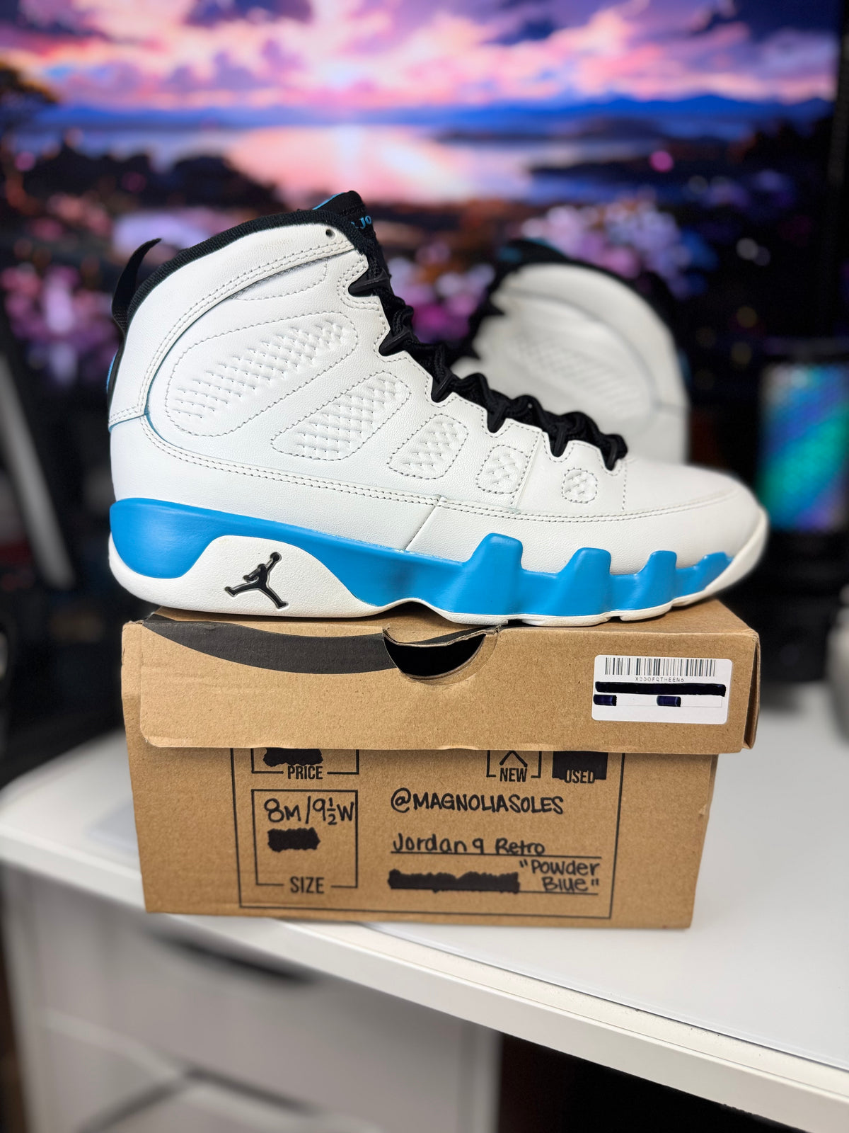 "Powder Blue" Air Jordan Retro 9