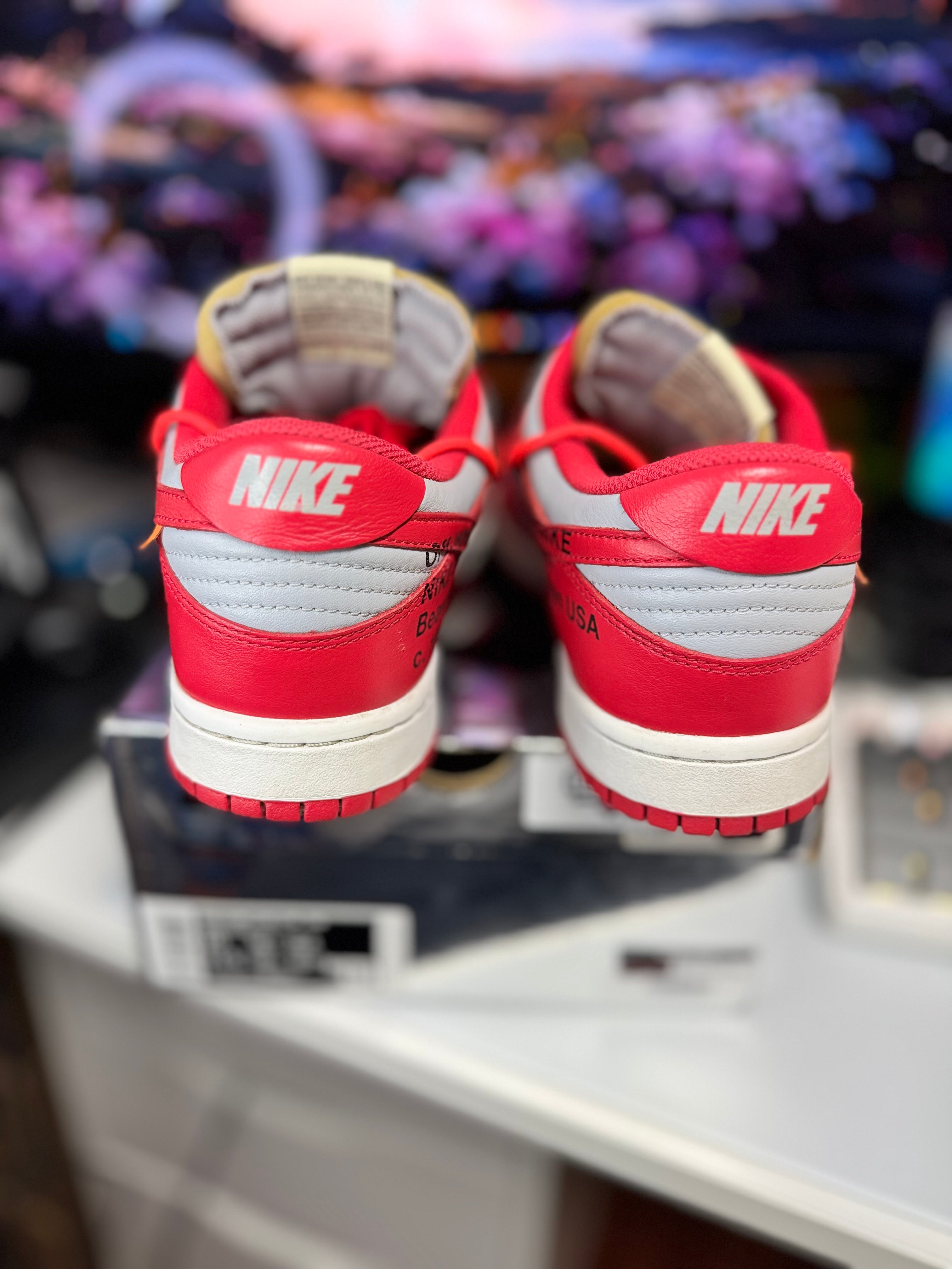 “University Red” Off White Nike Dunk Low