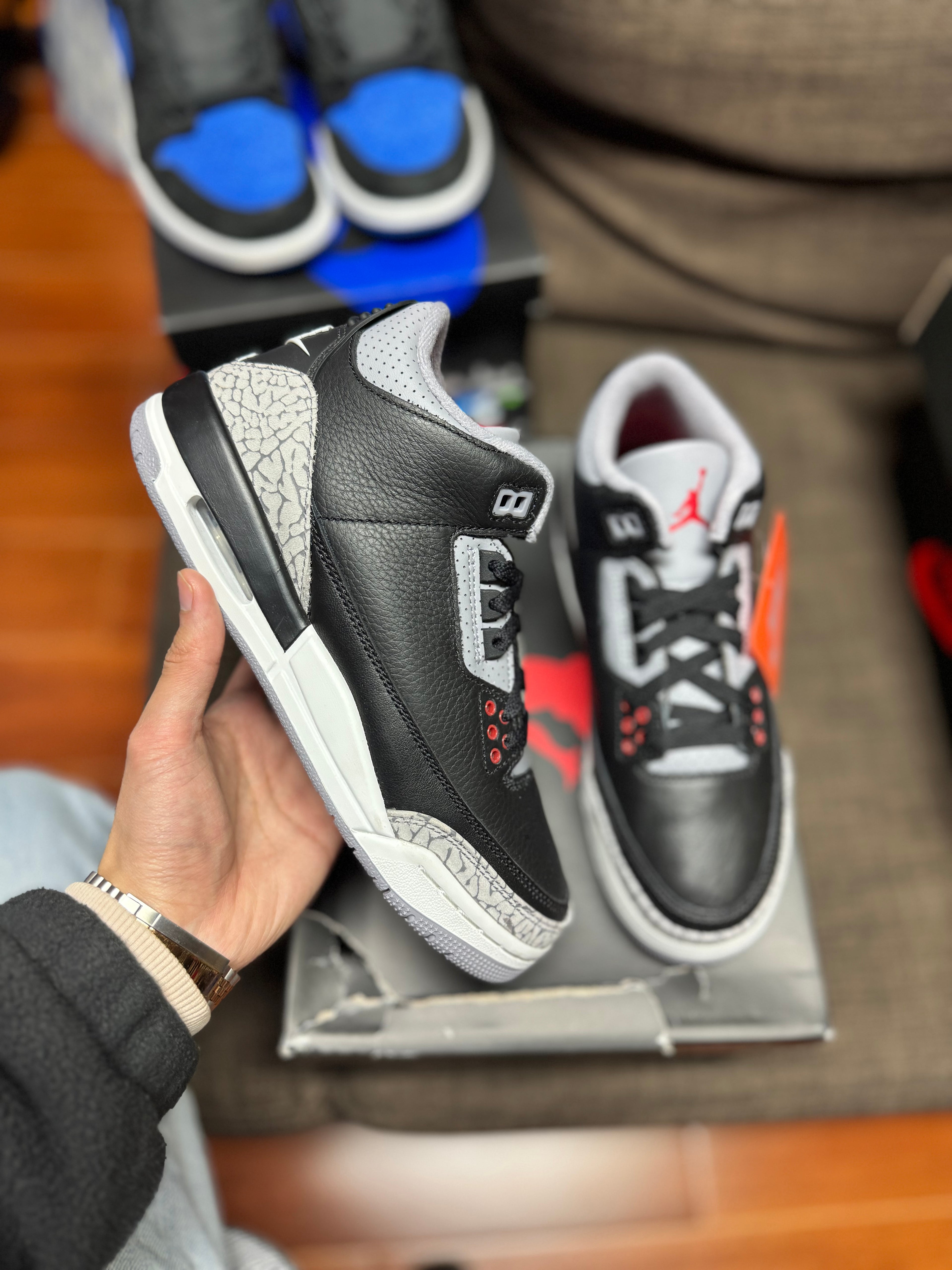"Black Cement Reimagined" Air Jordan Retro 3 (GS)