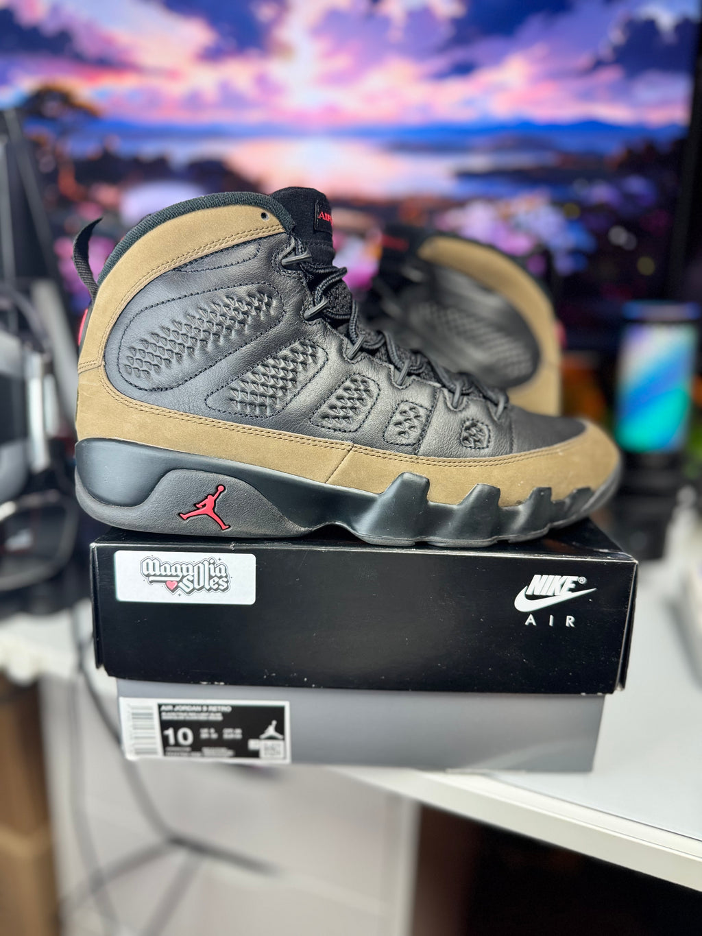 "Olive" Air Jordan Retro 9