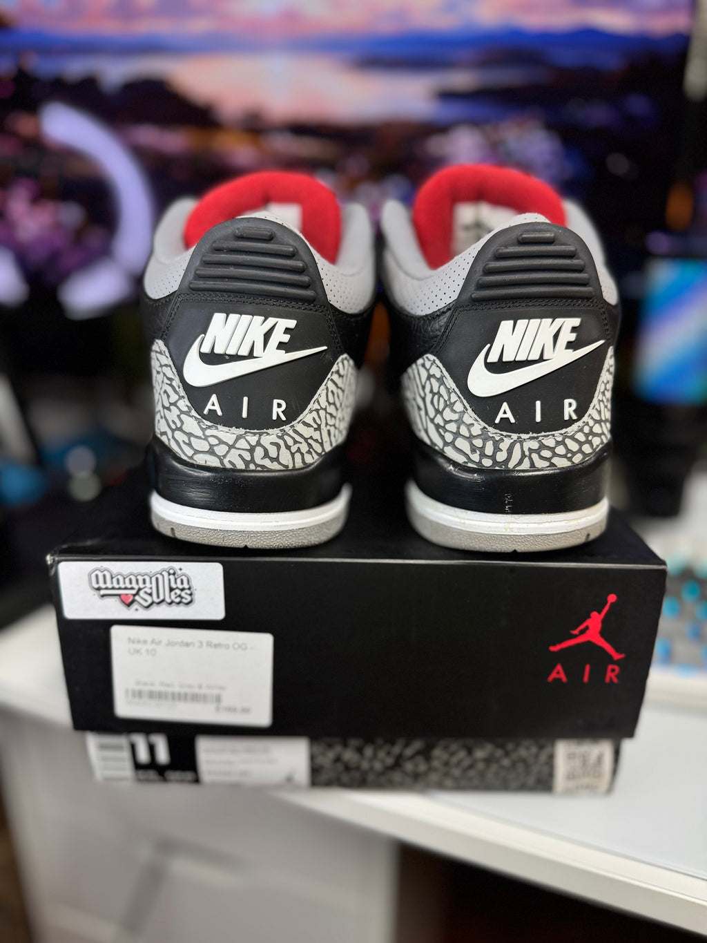 "Black Cement 2018" Air Jordan Retro 3 OG