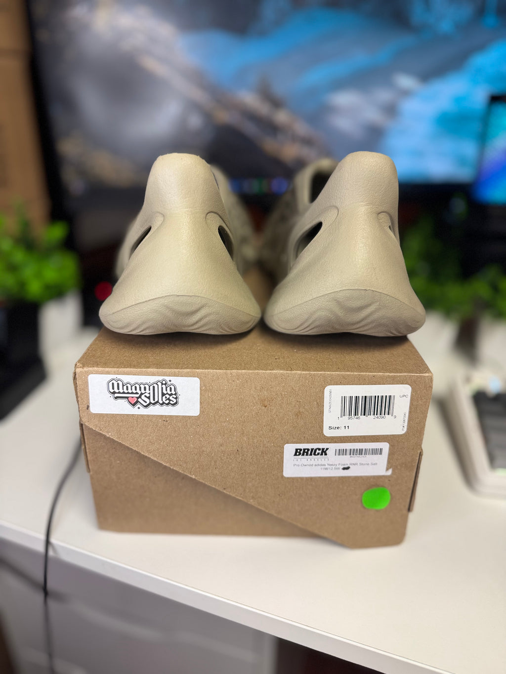 "Stone Salt" Adidas Yeezy Foam RNR