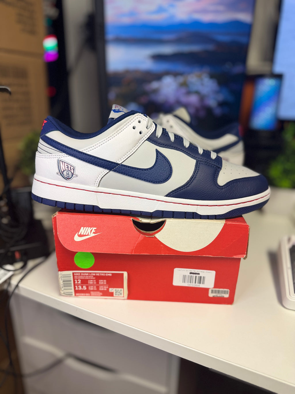 "Brooklyn Nets EMB" Nike Dunk Low