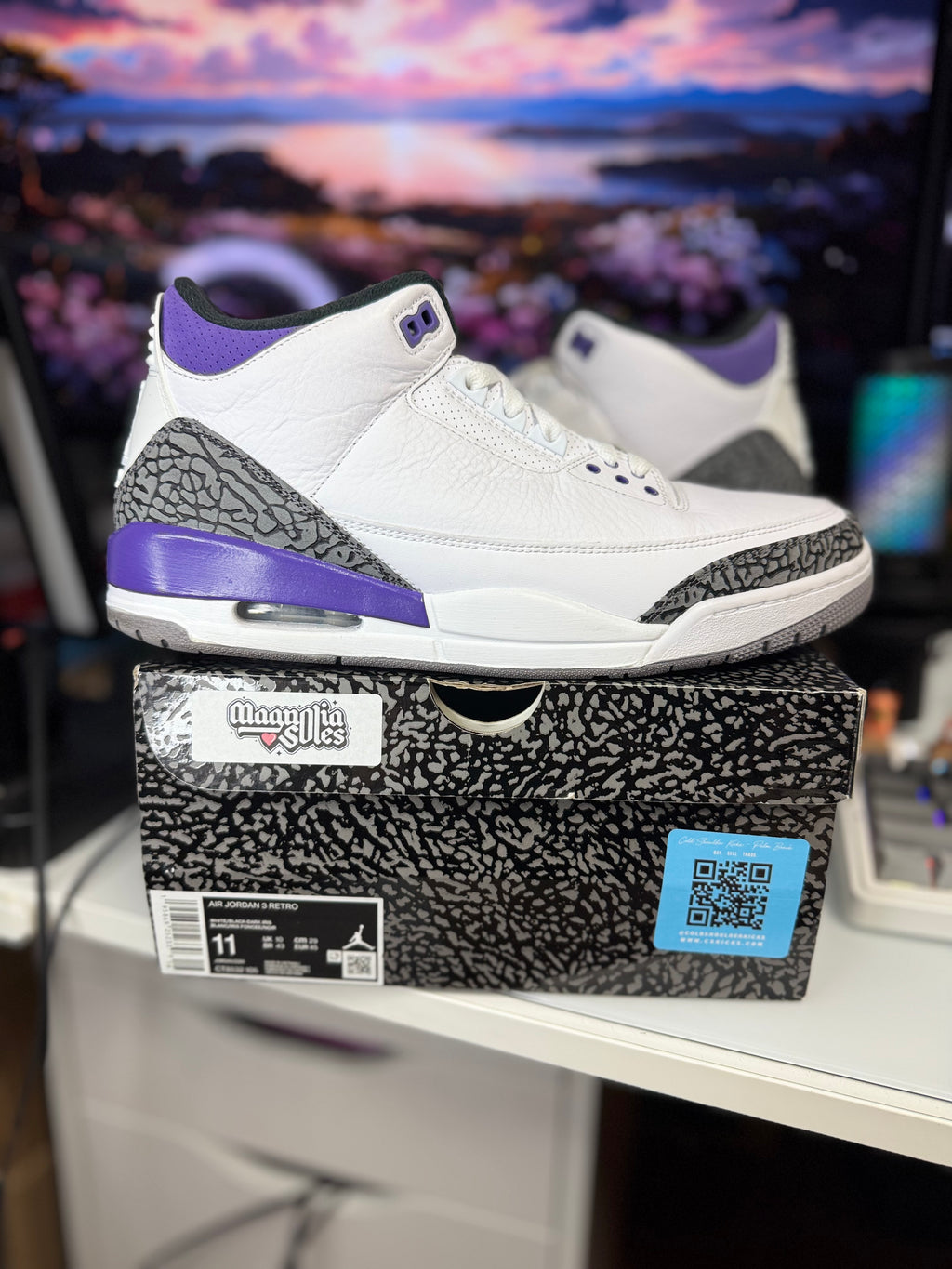 "Dark Iris" Air Jordan Retro 3