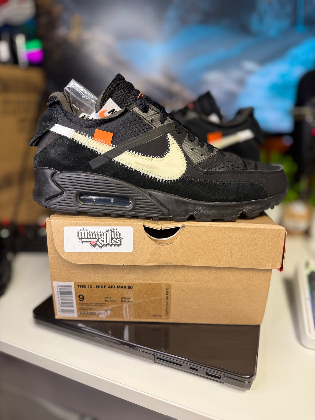 "Off White Black" Nike Air Max 90