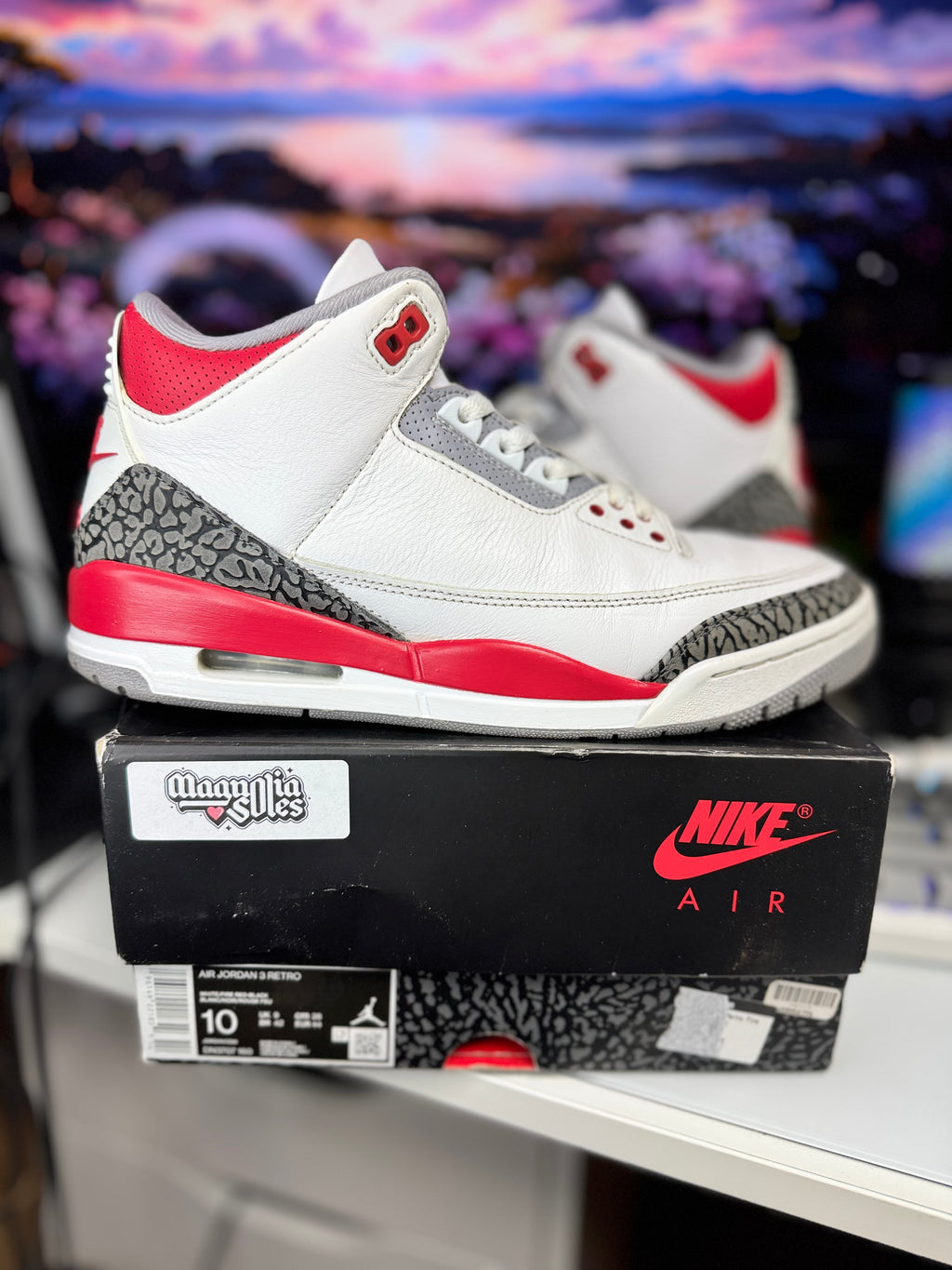 "Fire Red" Air Jordan Retro 3