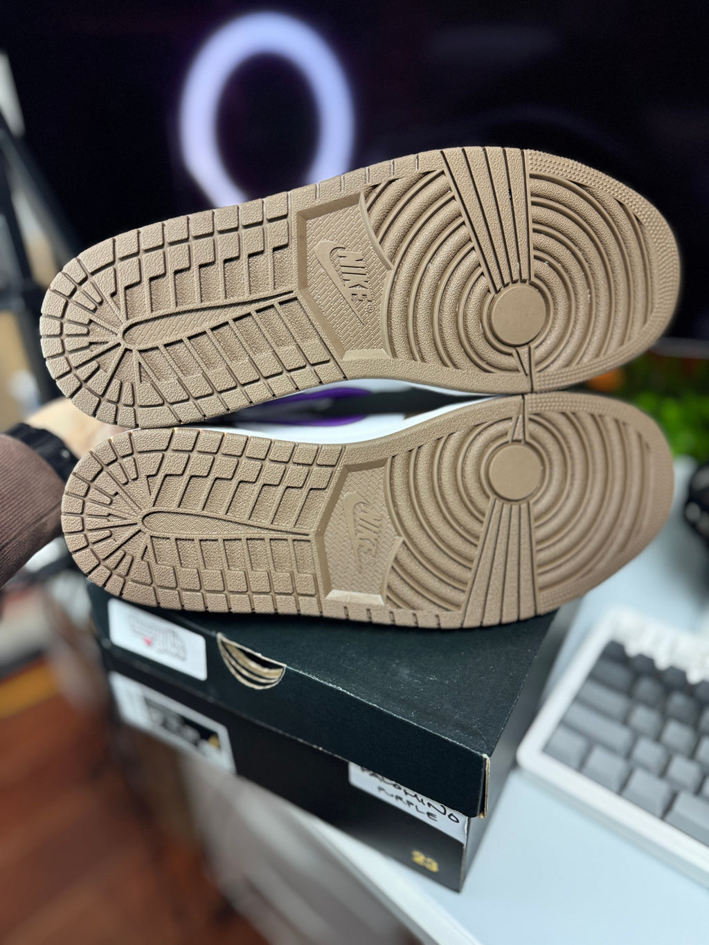 "Palomino Purple" Air Jordan 1 Low