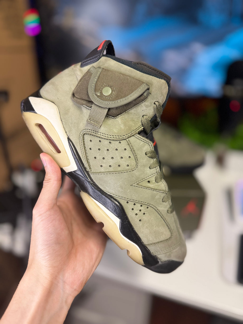 "Olive" Travis Scott x Air Jordan Retro 6 (GS)