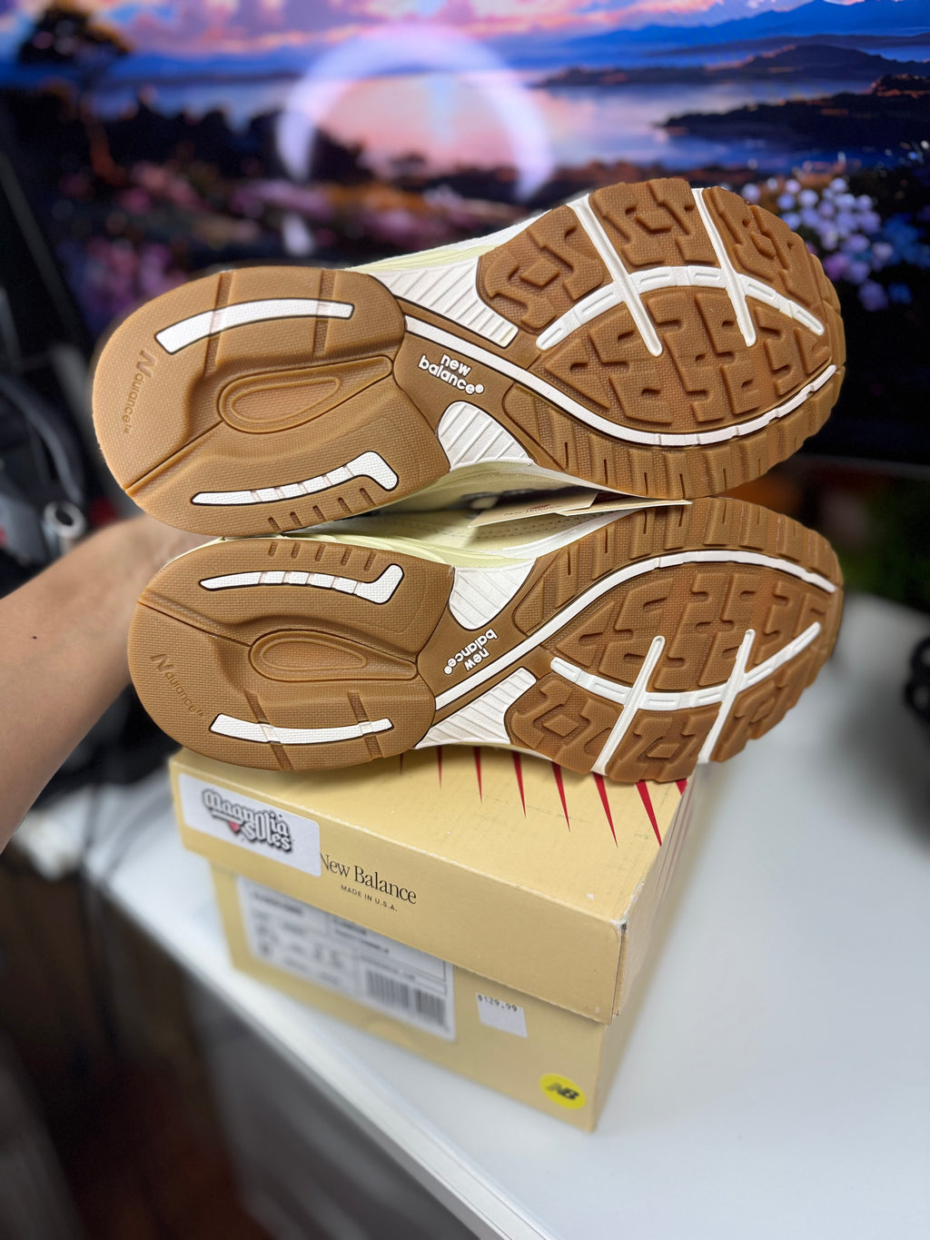"Sea Salt Teddy Santis" New Balance 990