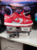 "University Red" Off White Nike Dunk Low