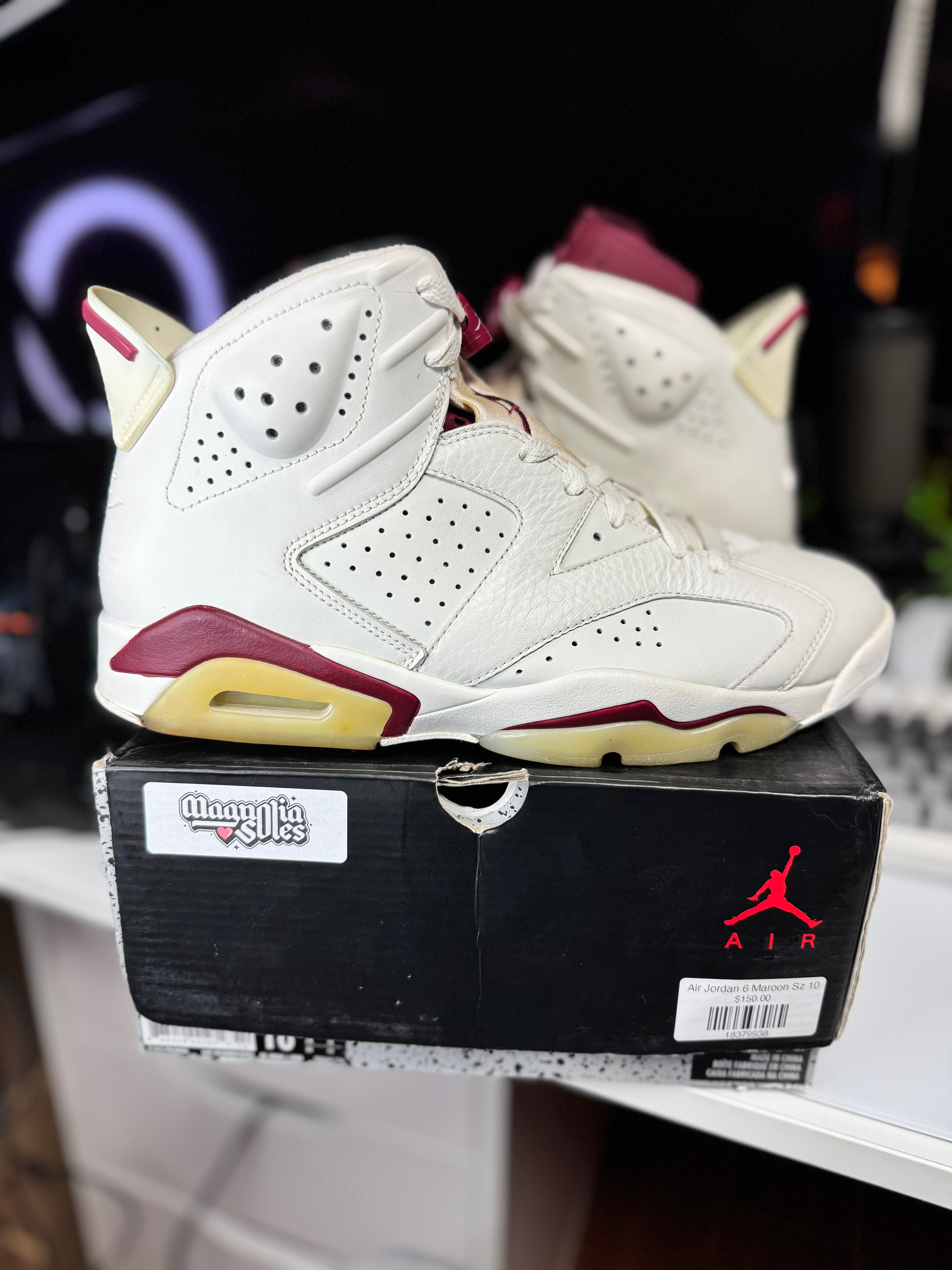 "Maroon" Air Jordan Retro 6