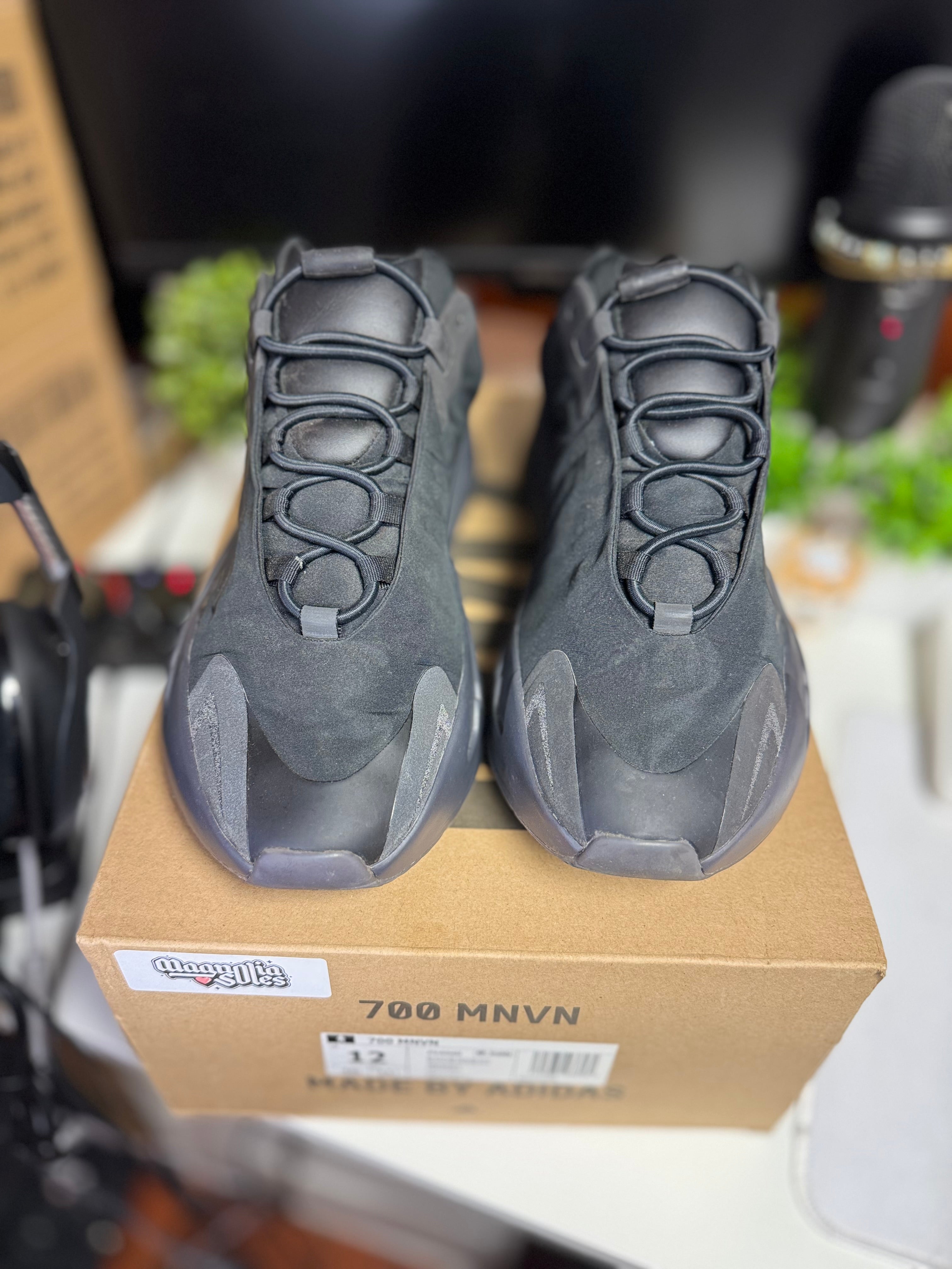 "Triple Black" Adidas Yeezy 700 MNVN