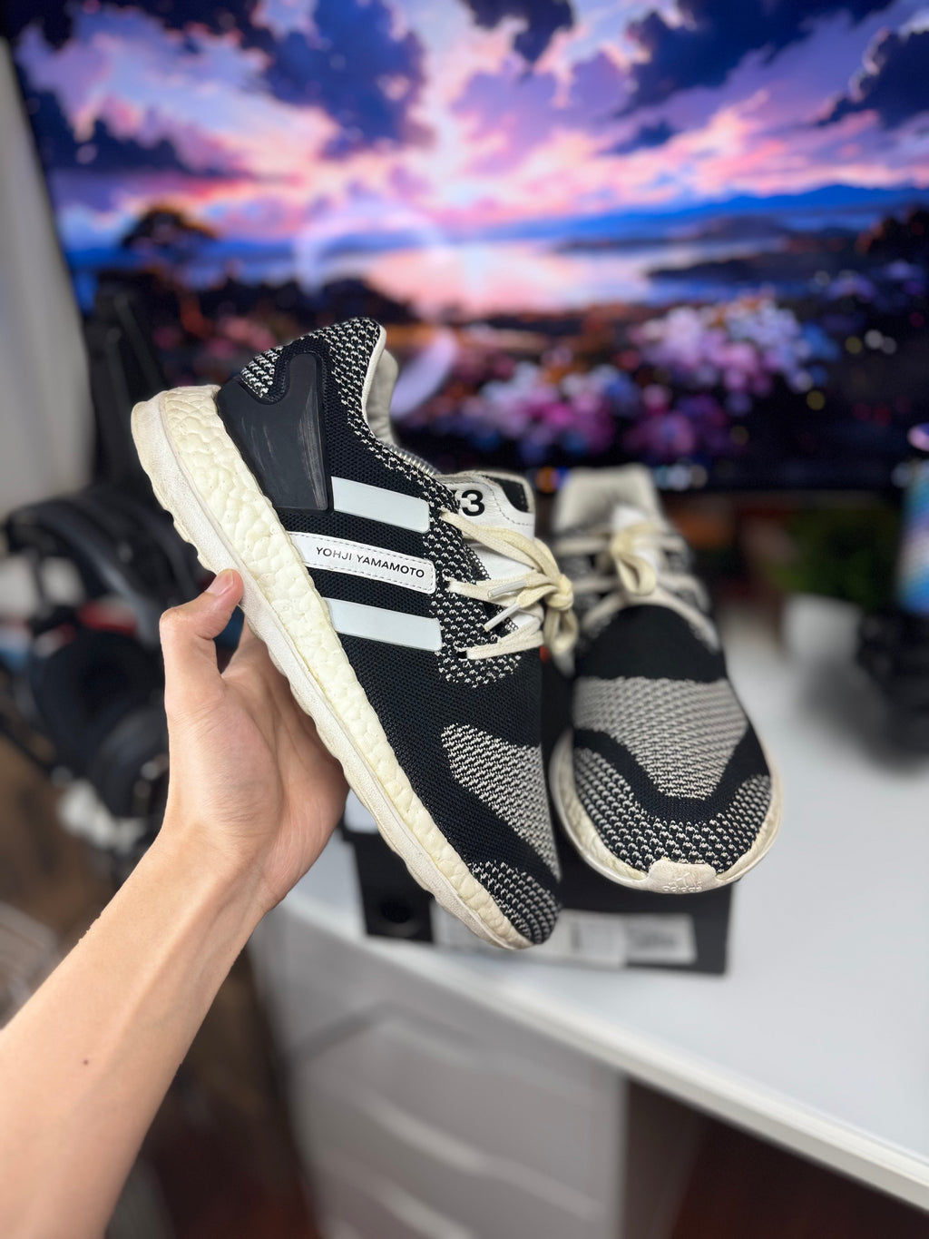 "Oreo" Adidas Y-3 Pure Boost ZG Knit