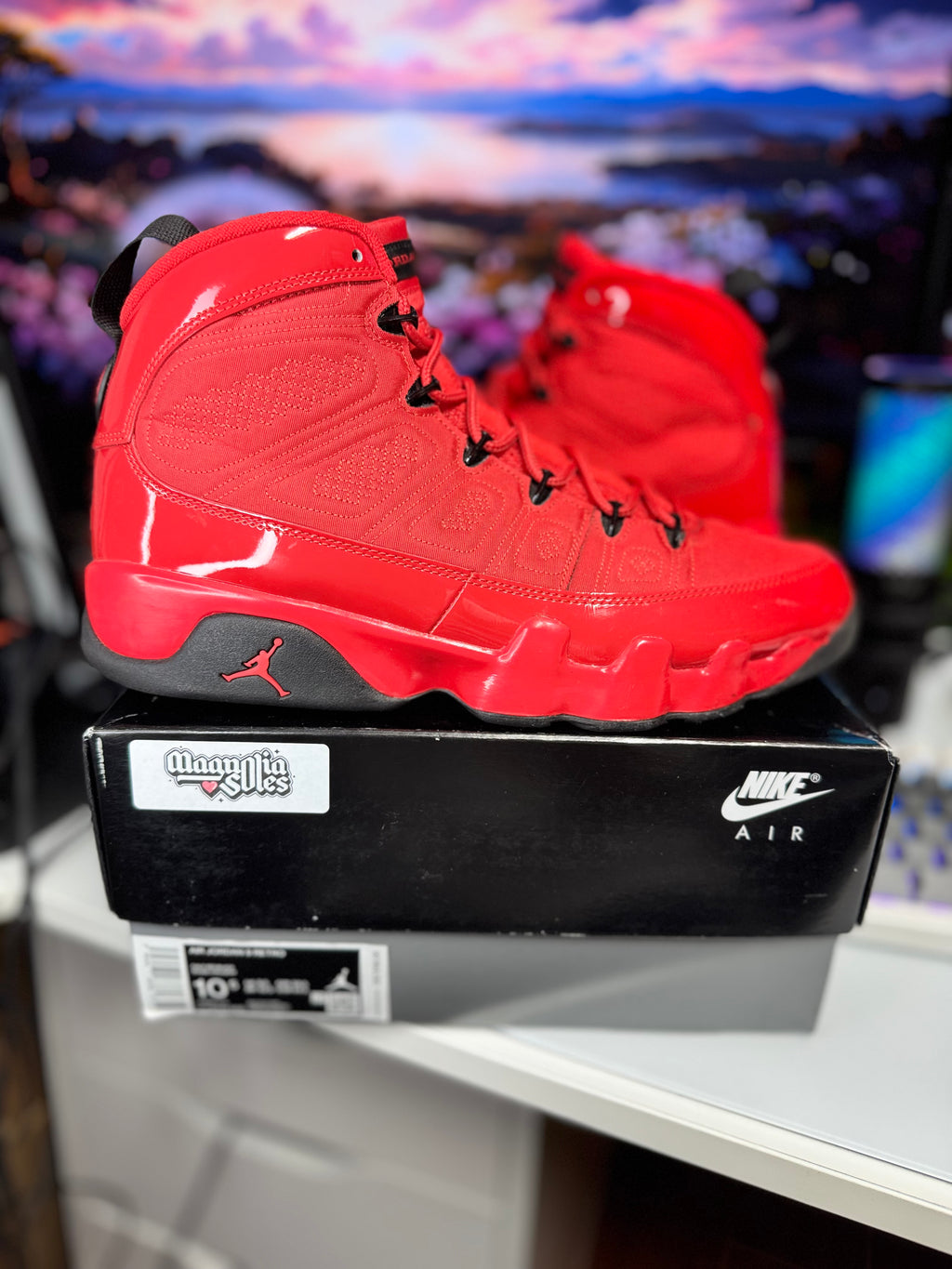 "Chile Red" Air Jordan Retro 9