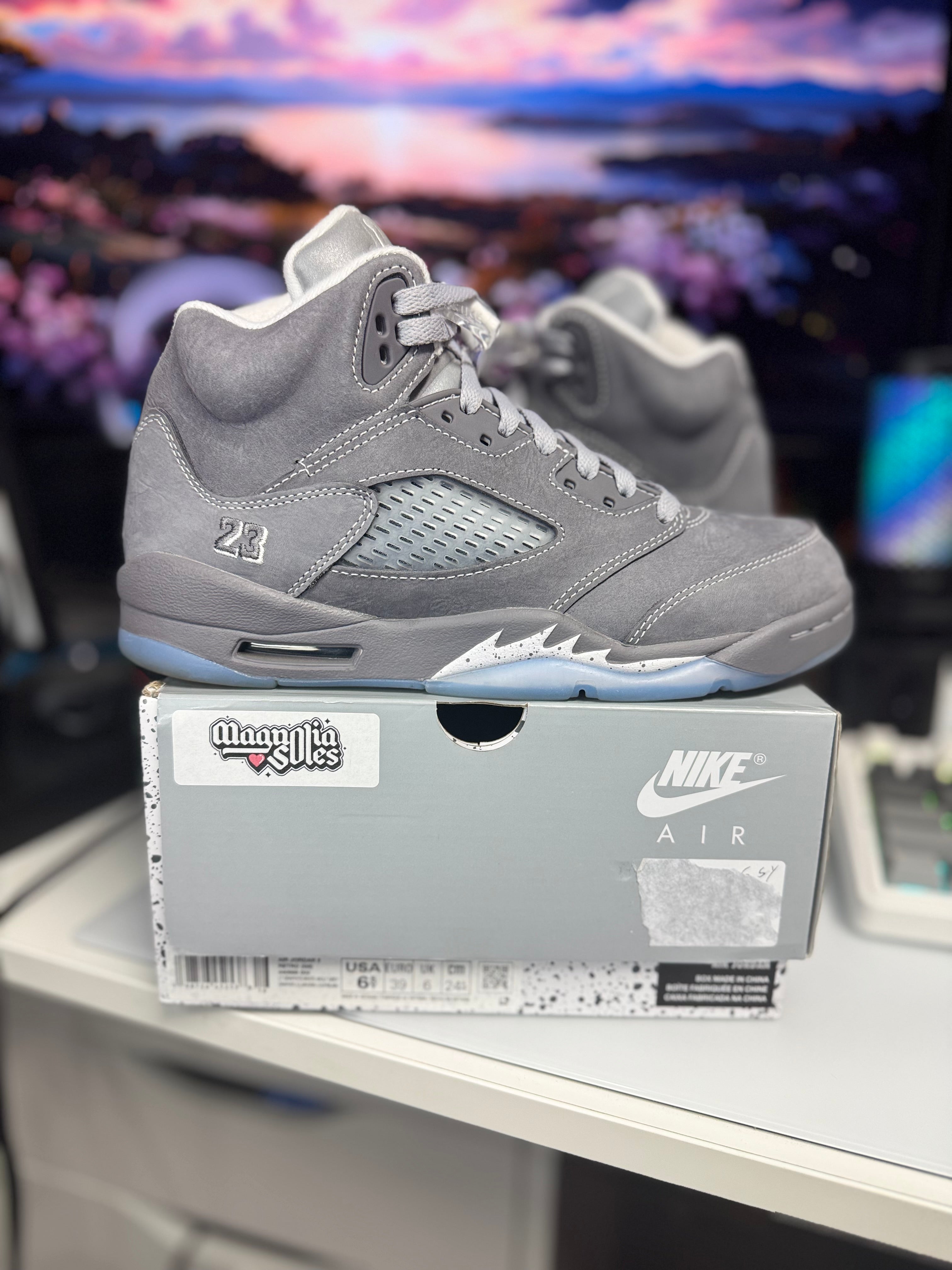 “Wolf Grey” Air Jordan Retro 5 (GS)