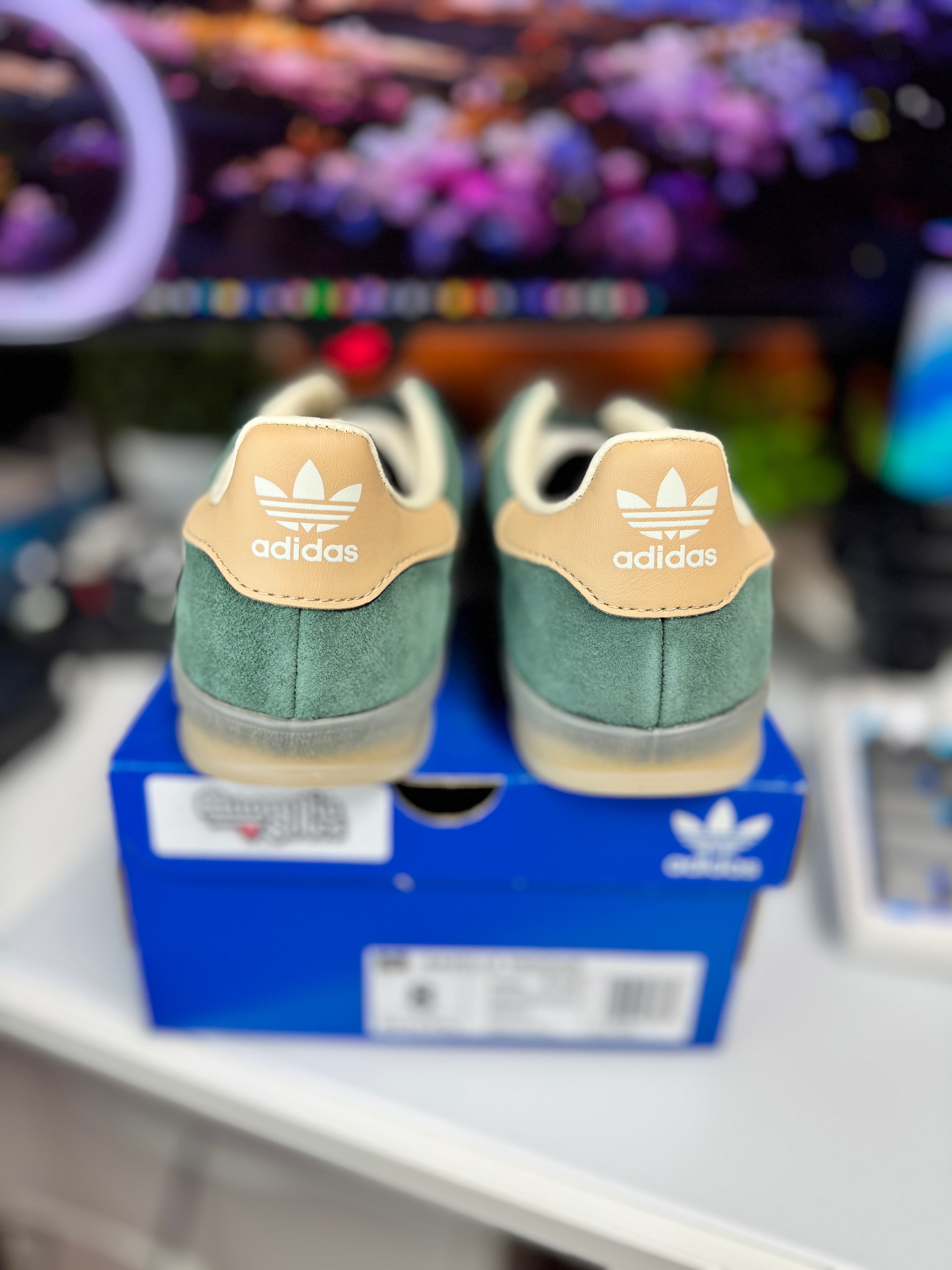"Olive Green" Adidas Gazelle Indoor