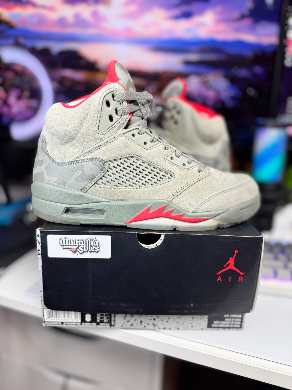 "P51 Camo" Air Jordan Retro 5