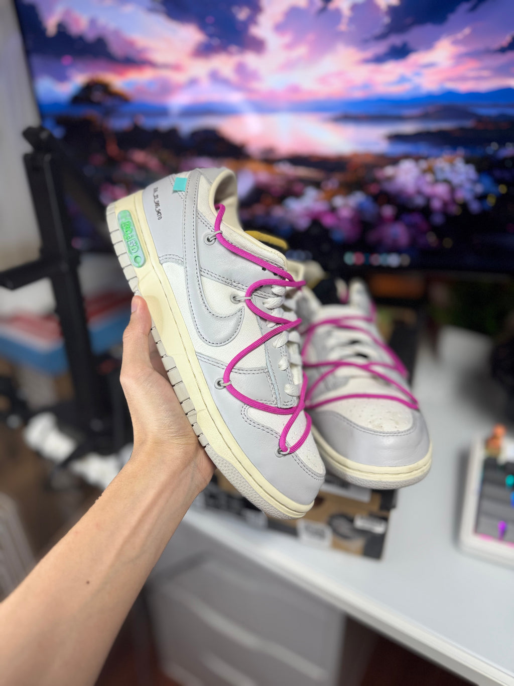 "Lot 30" Off White Nike Dunk Low