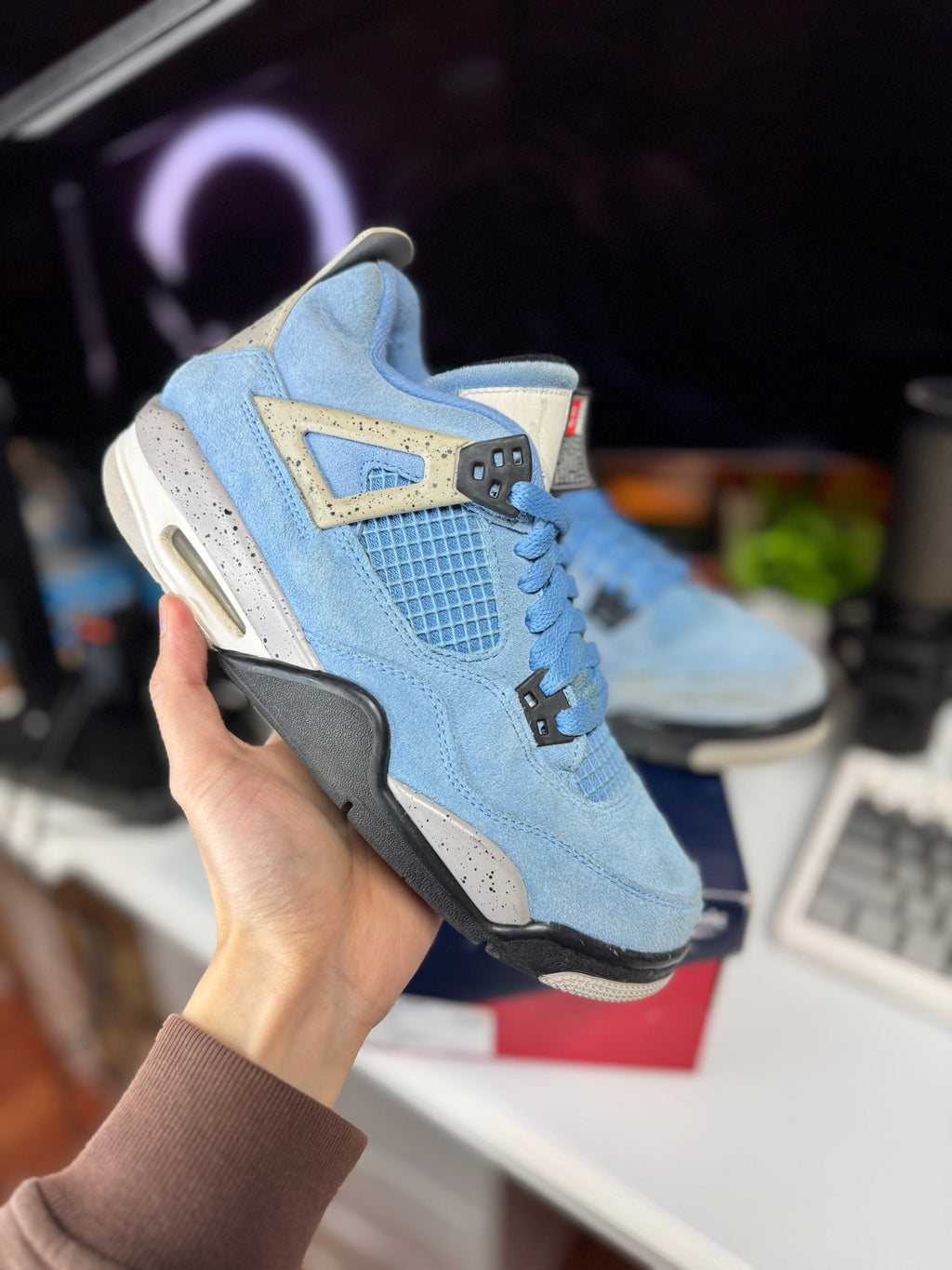 "University Blue" Air Jordan Retro 4 (GS)