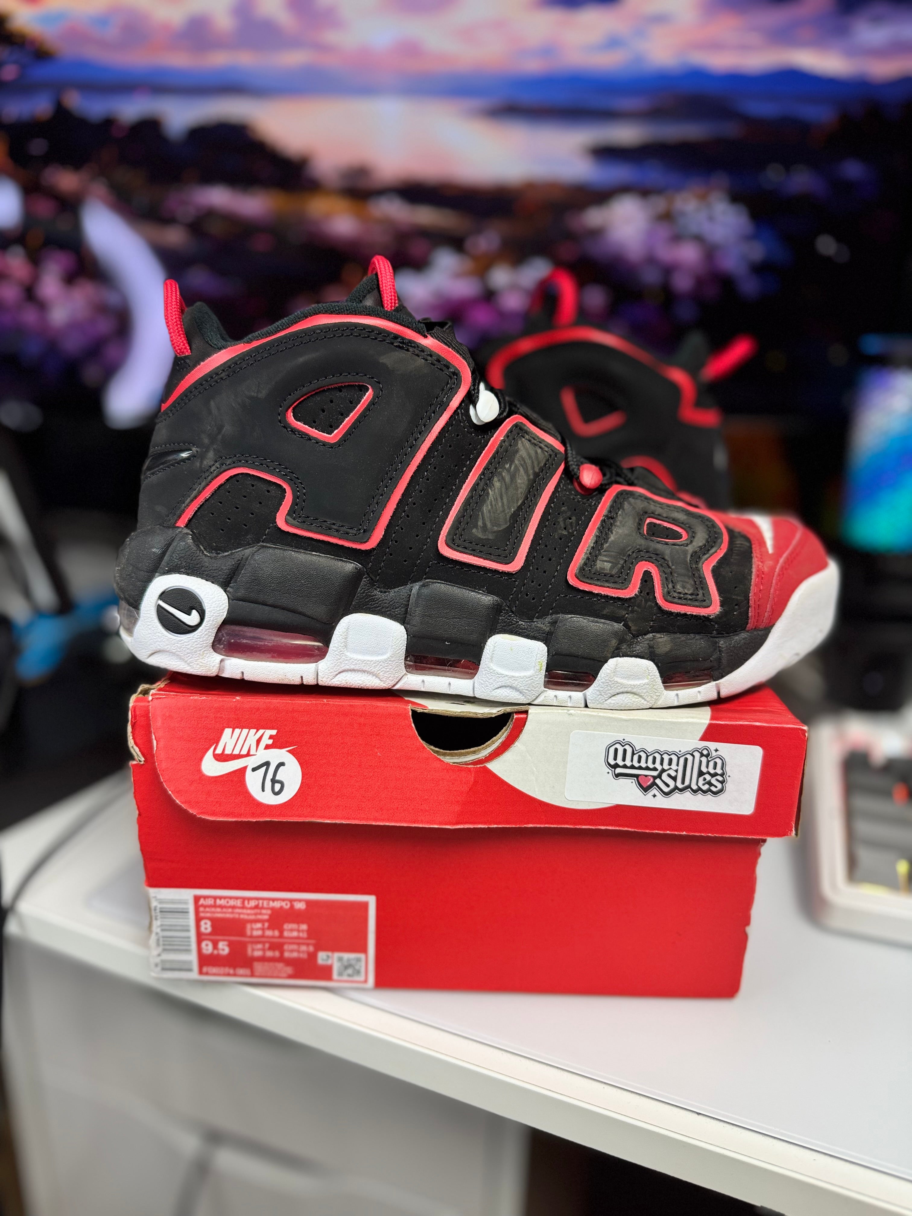 "Bred" Nike Air More Uptempo
