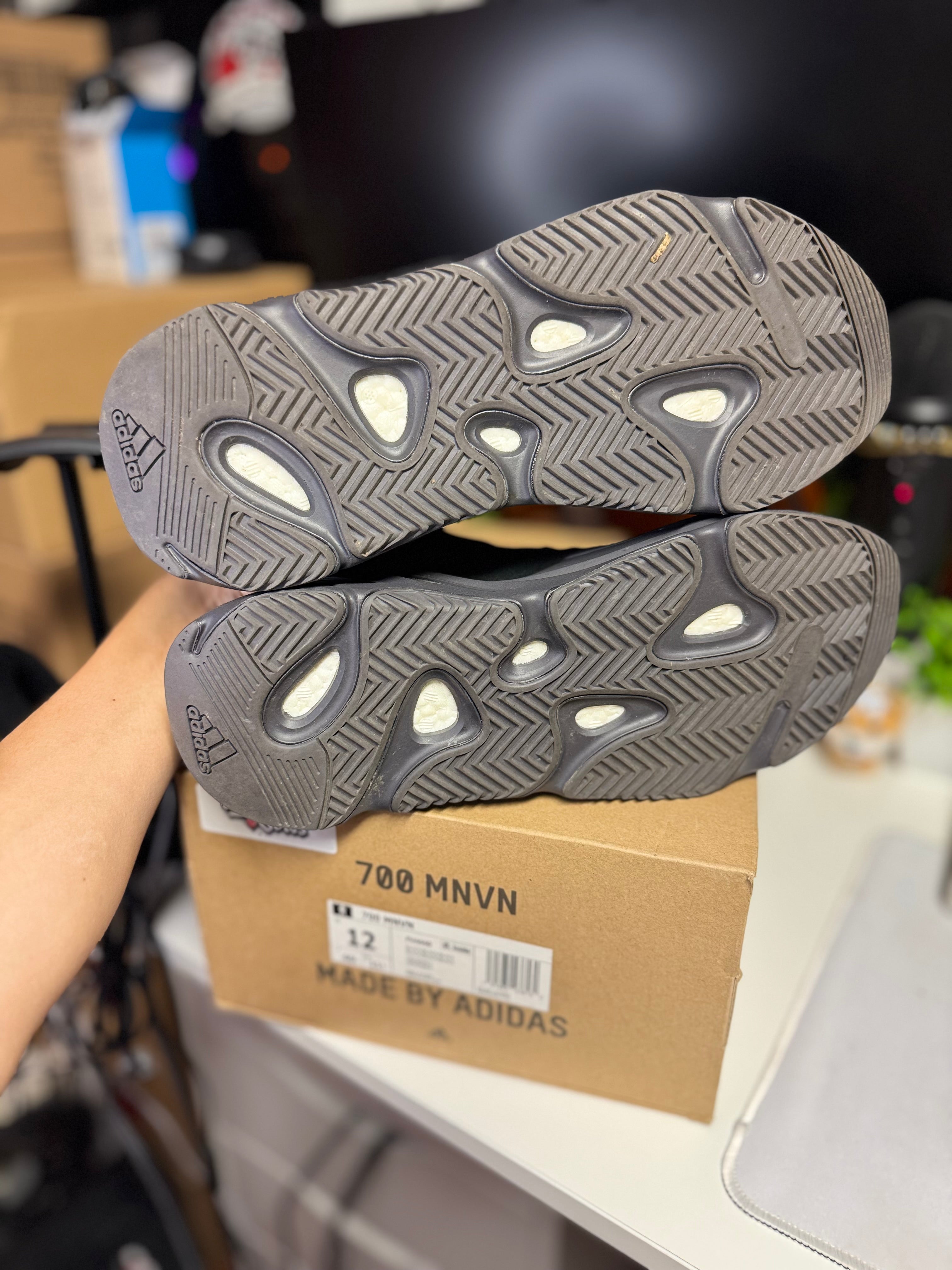 "Triple Black" Adidas Yeezy 700 MNVN