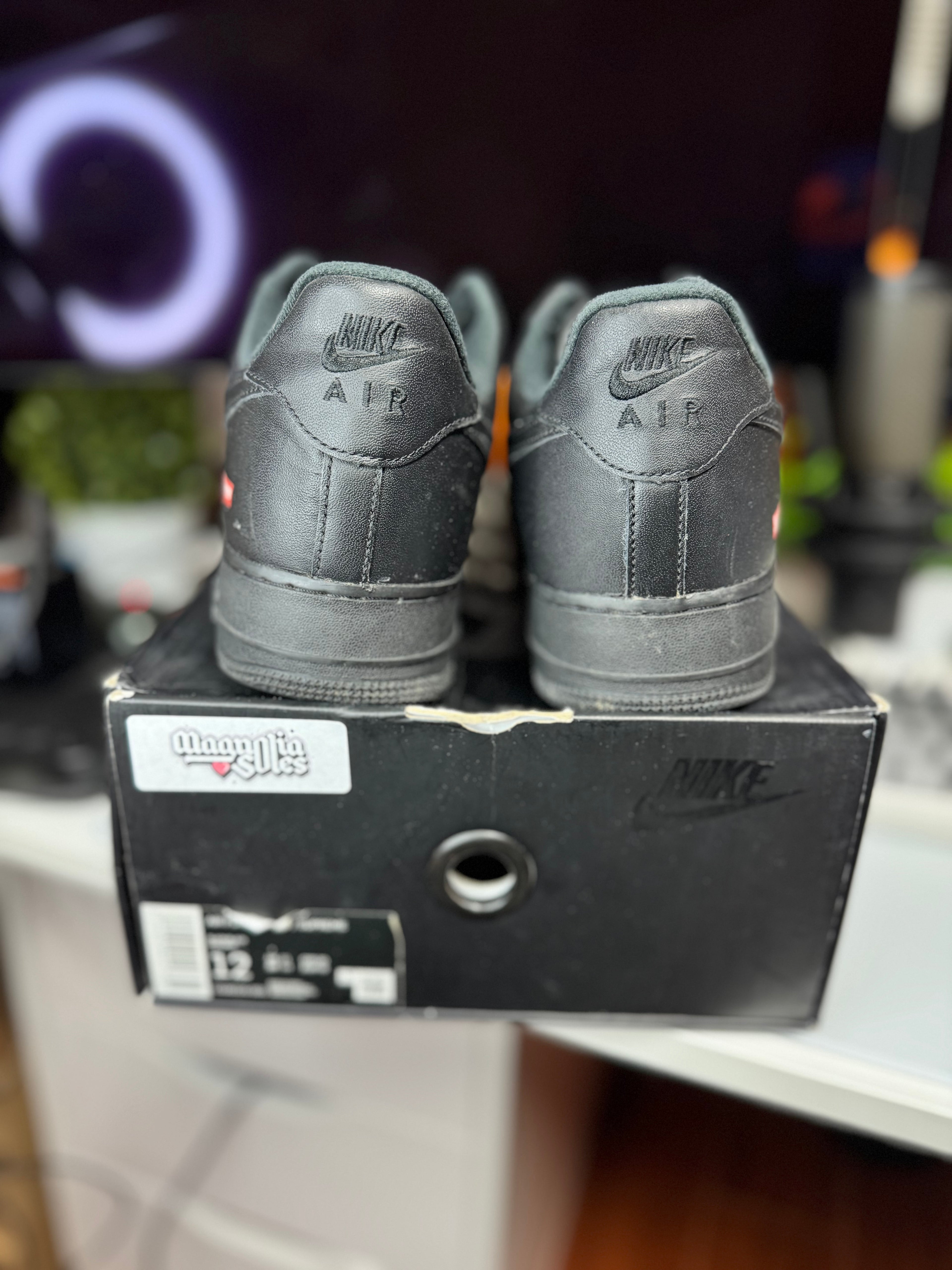 "Black Supreme" Nike AIr Force 1 Low
