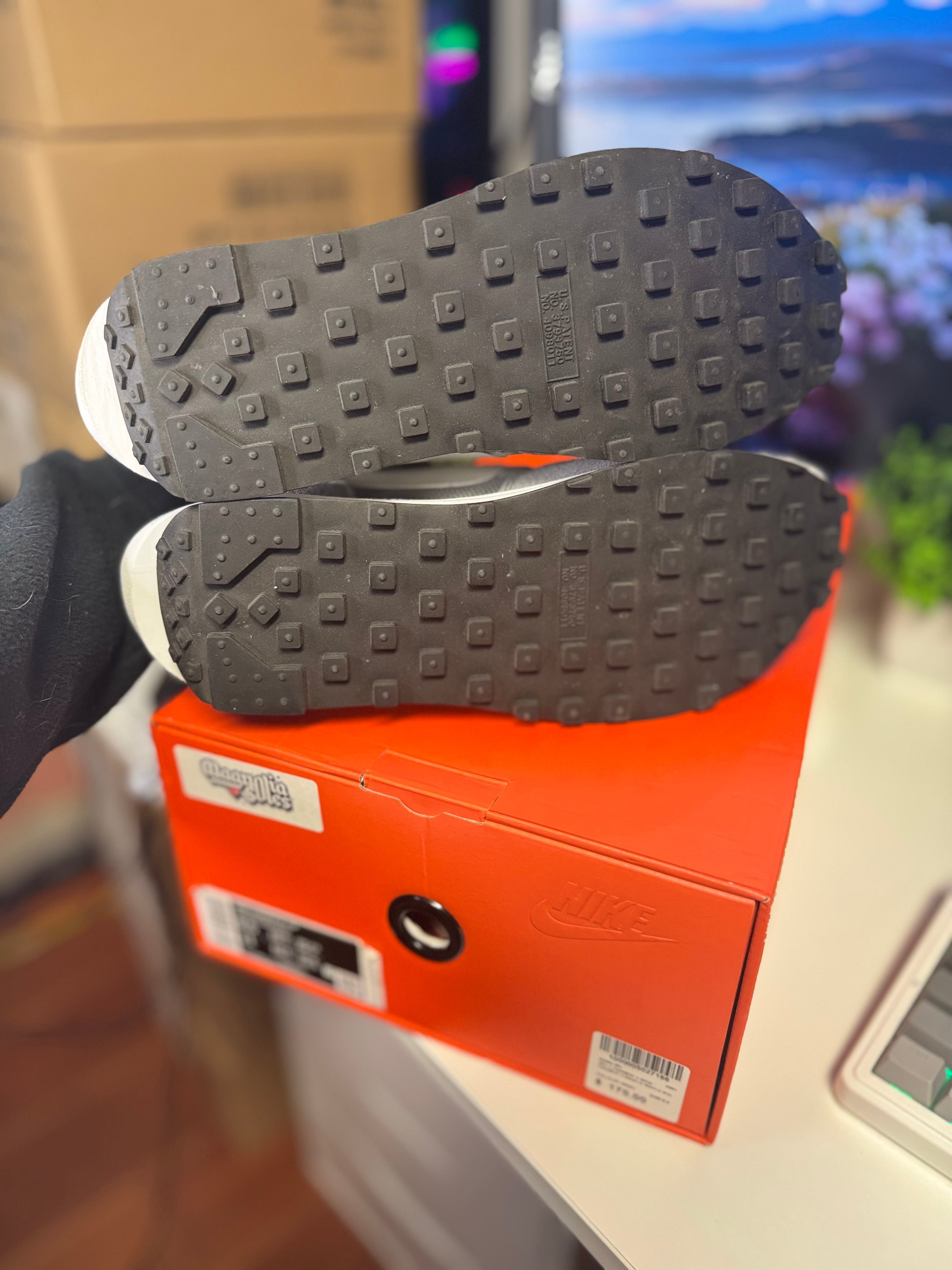 "Grey" Sacai x Fragment Nike LD Waffle