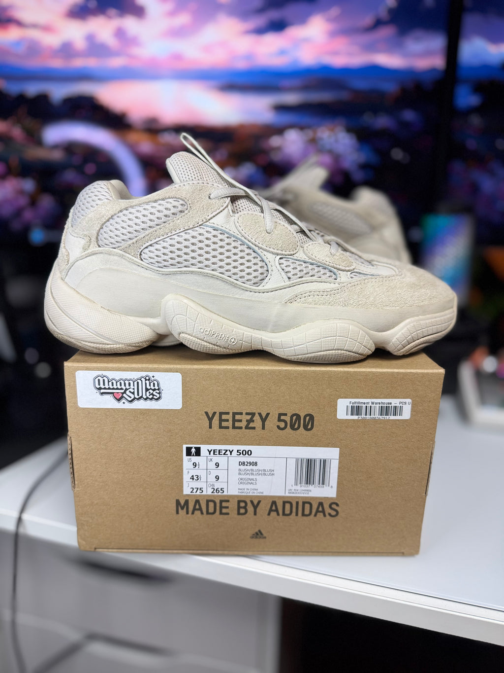 "Blush" Adidas Yeezy 500