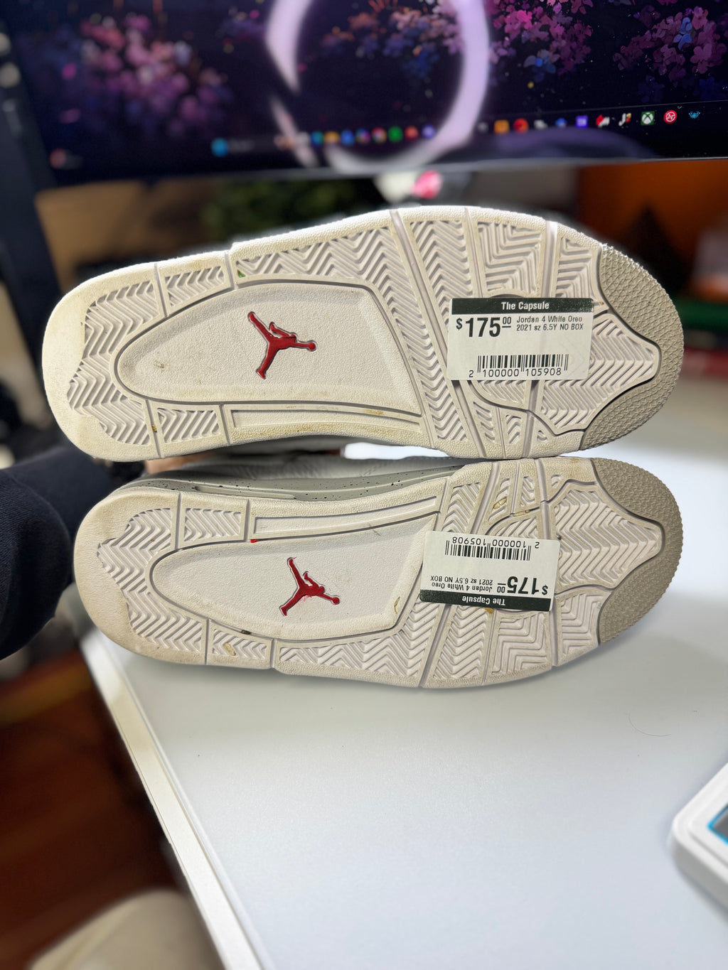 "White Oreo" Air Jordan Retro 4 (GS)