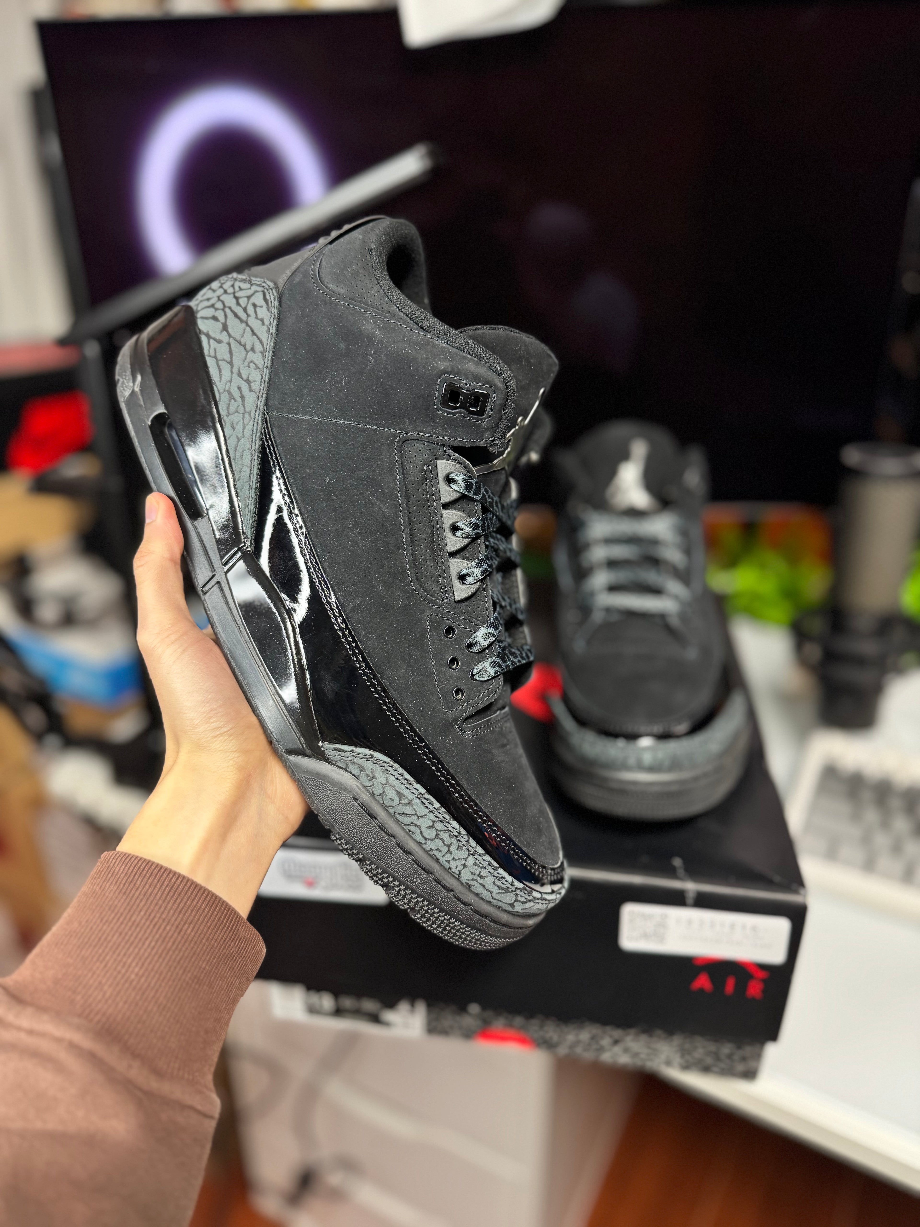 "Black Cat" Air Jordan Retro 3