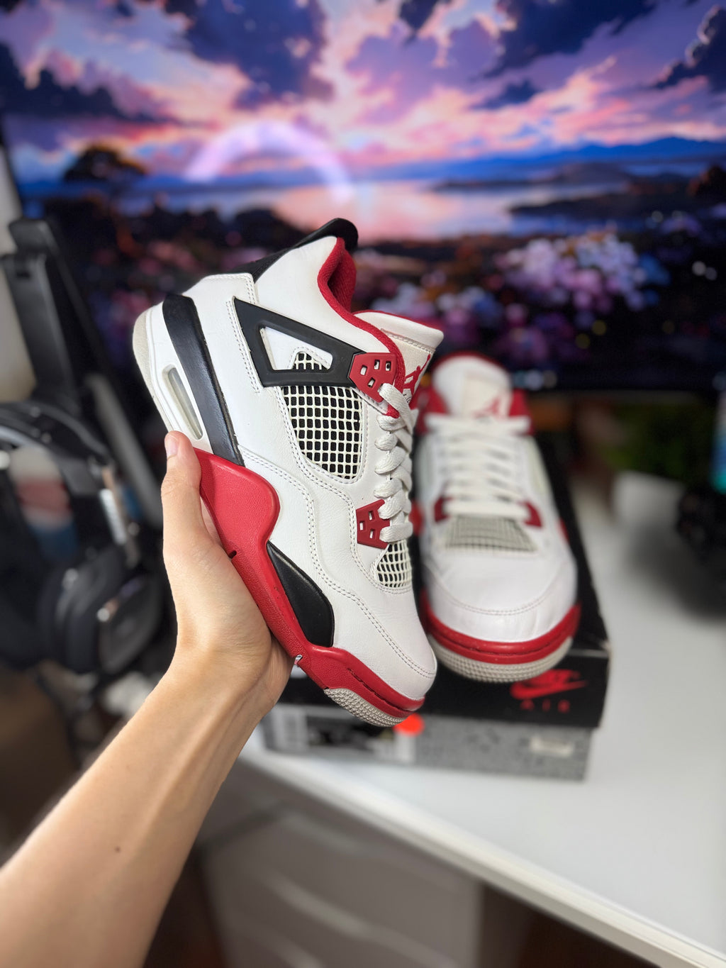 "Fire Red 2020" Air Jordan Retro 4 (GS)