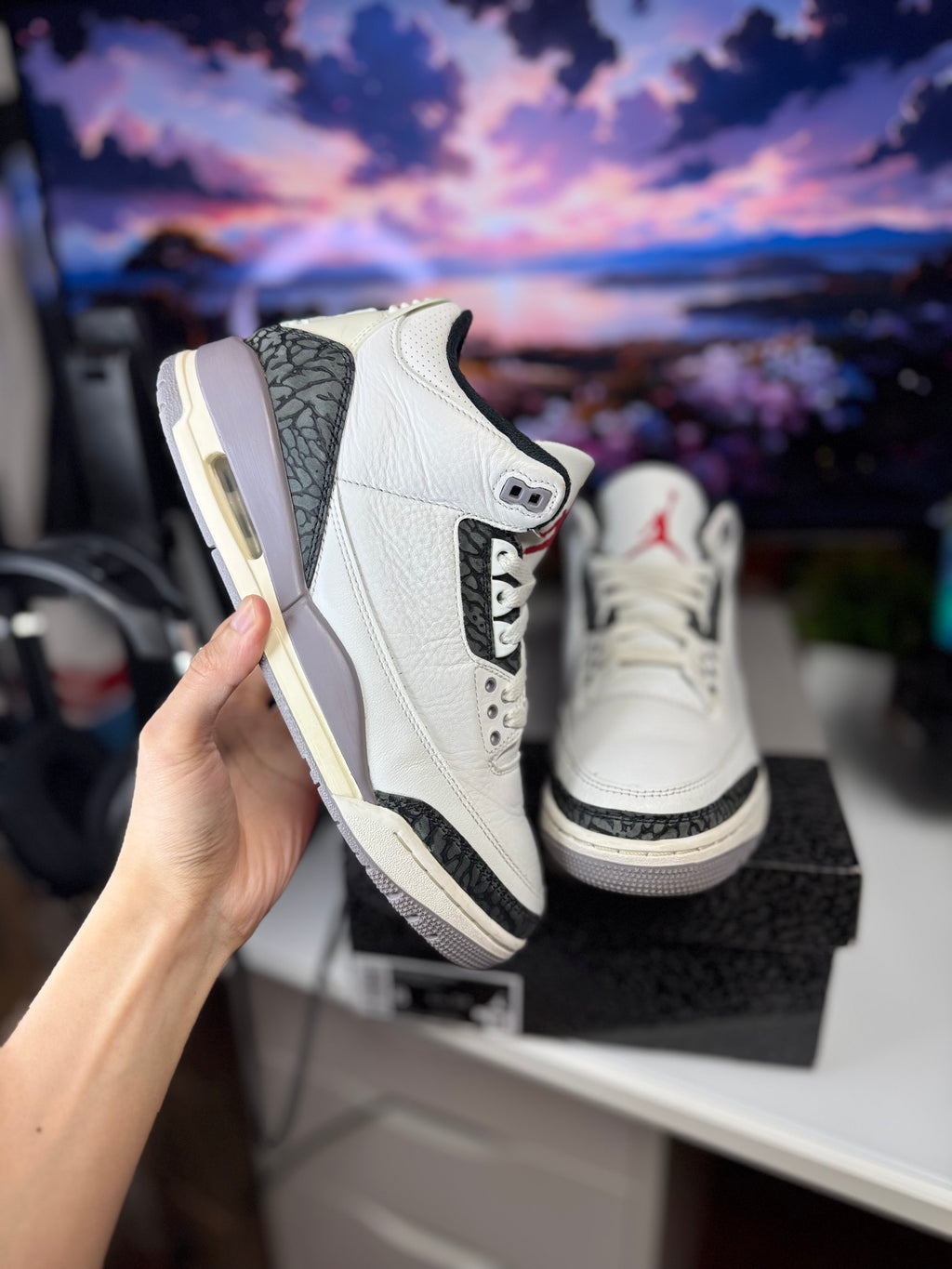 "Cement Grey" Air Jordan Retro 3