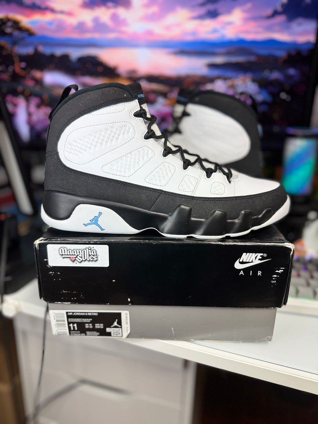 "University Blue" Air Jordan Retro 9