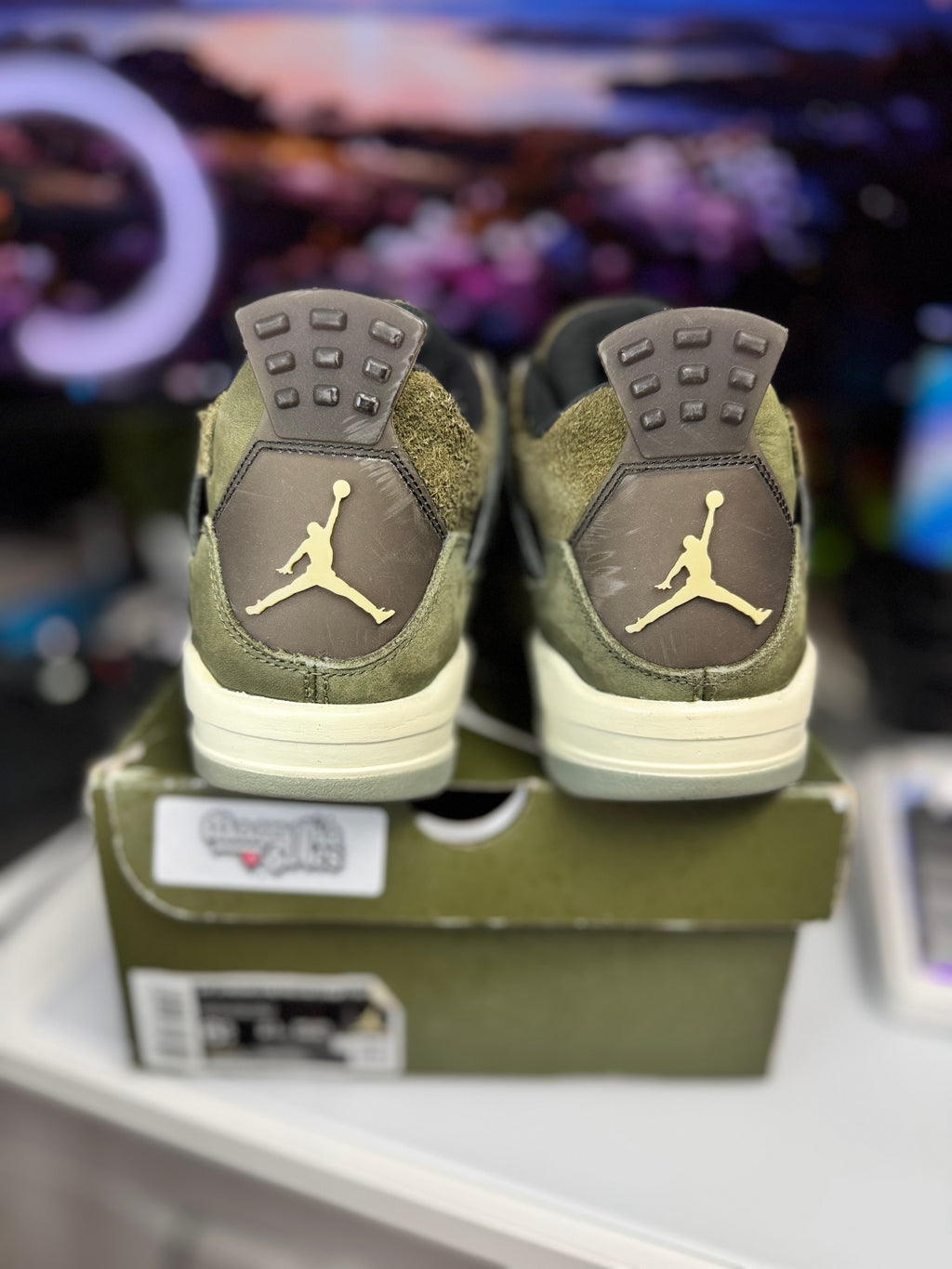 "Olive Craft" Air Jordan Retro 4 (GS)