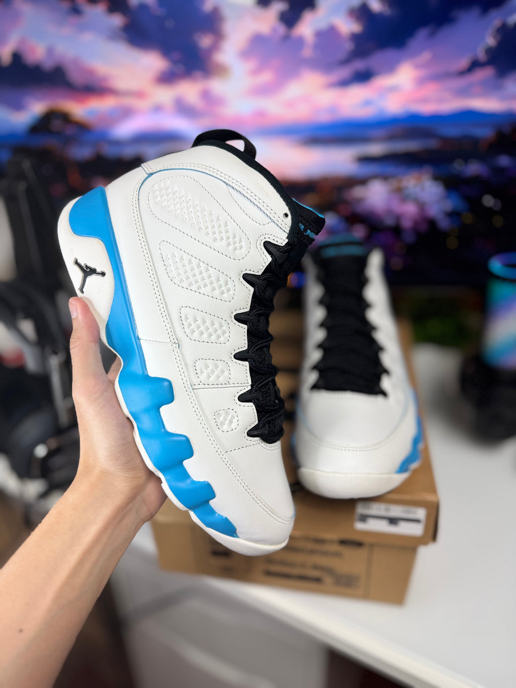 "Powder Blue" Air Jordan Retro 9