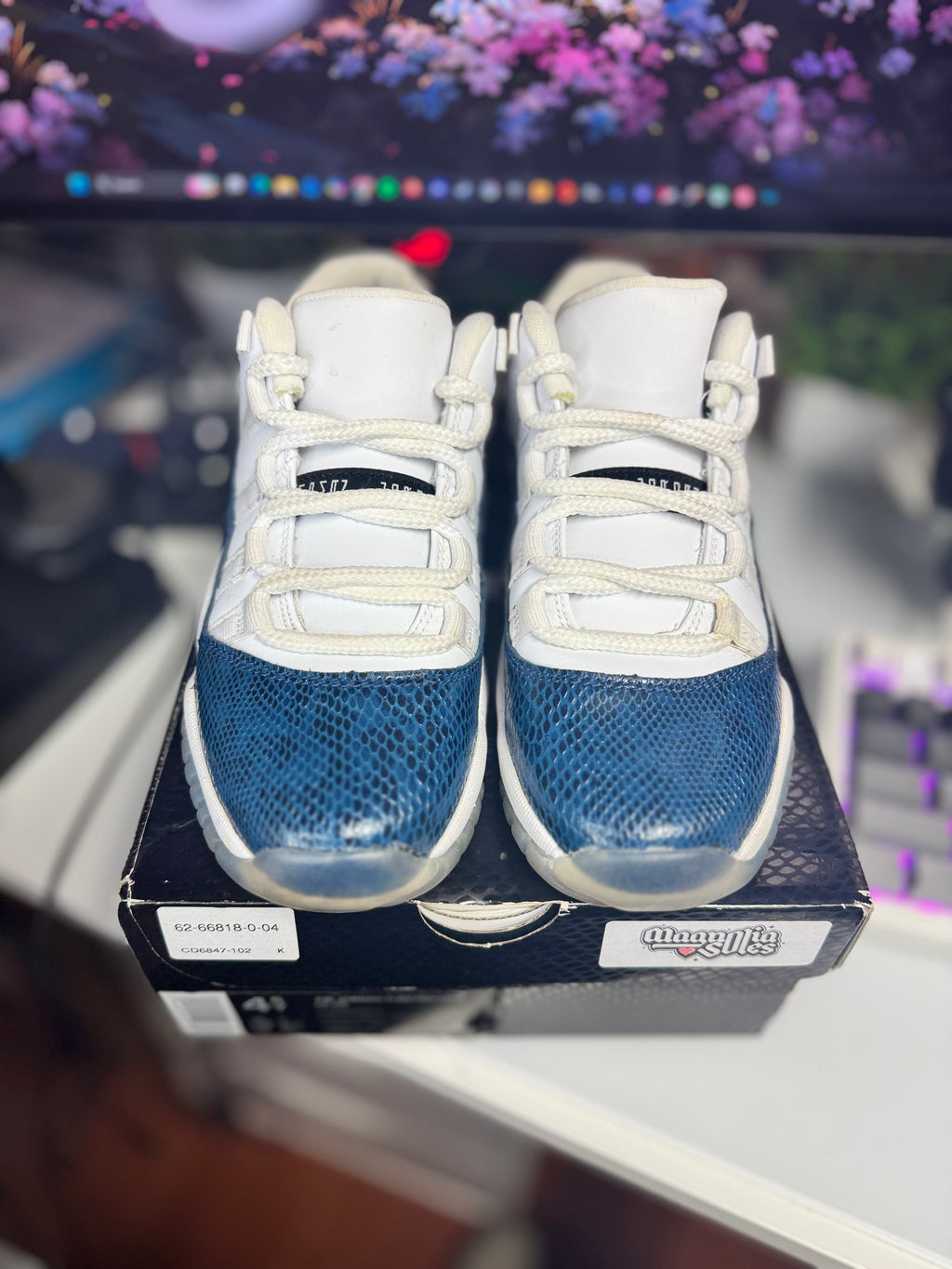 “Navy Snakeskin” Air Jordan Retro 11 Low (GS)