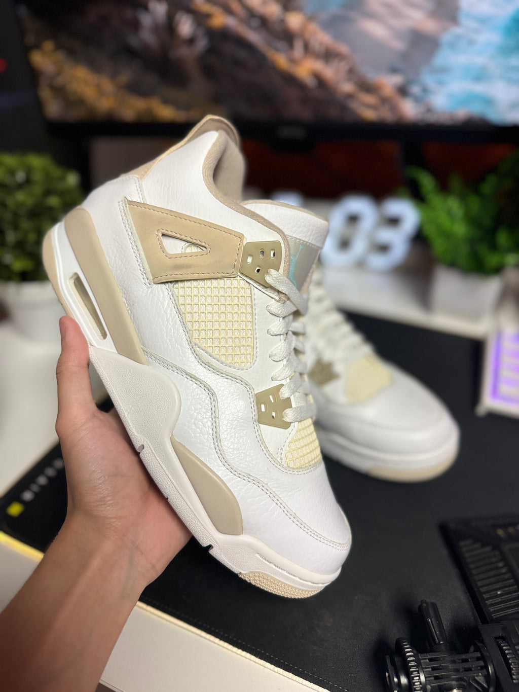 "Sand" Air Jordan Retro 4 (GS)