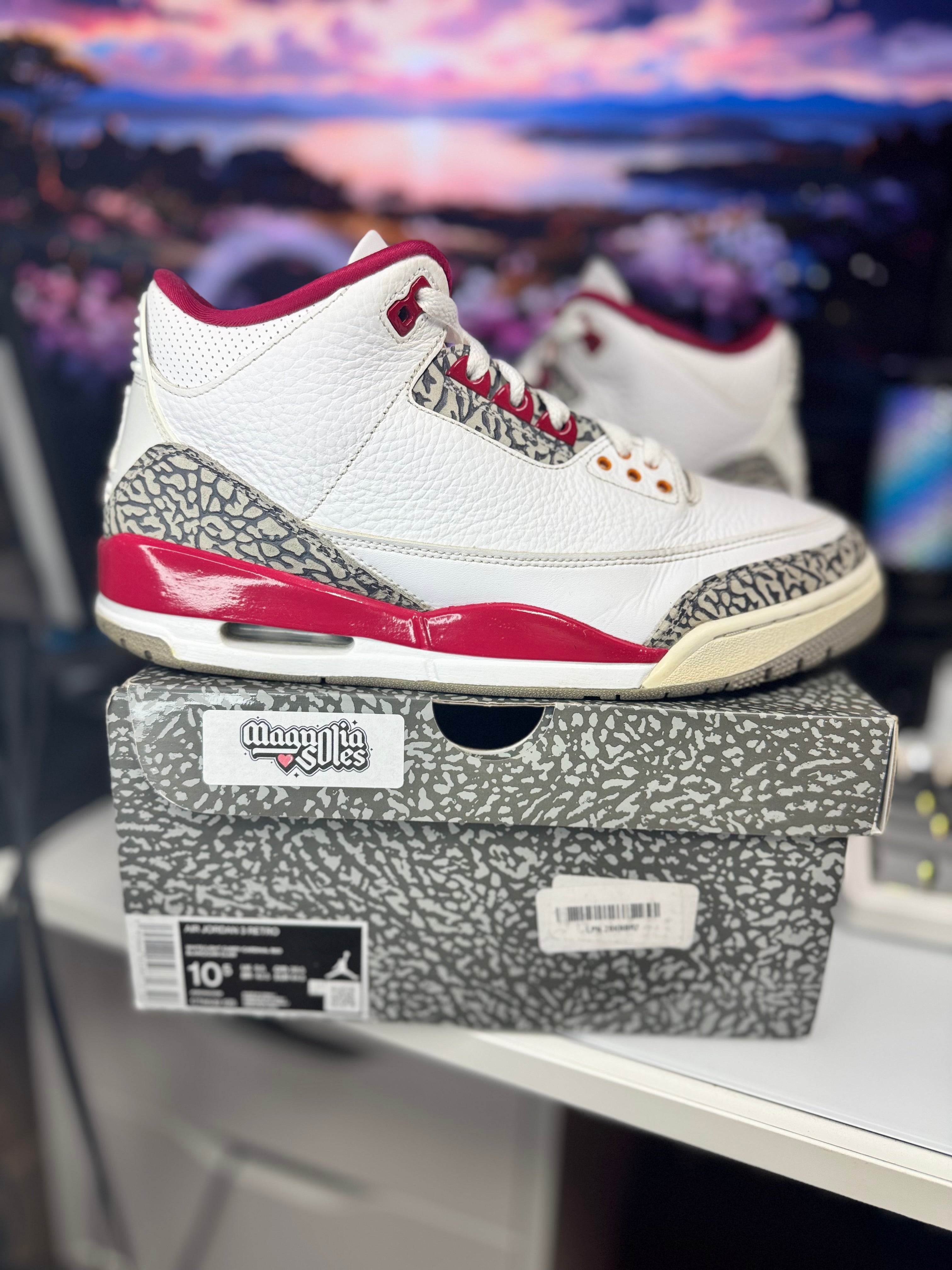 “Cardinal Red” Air Jordan Retro 3
