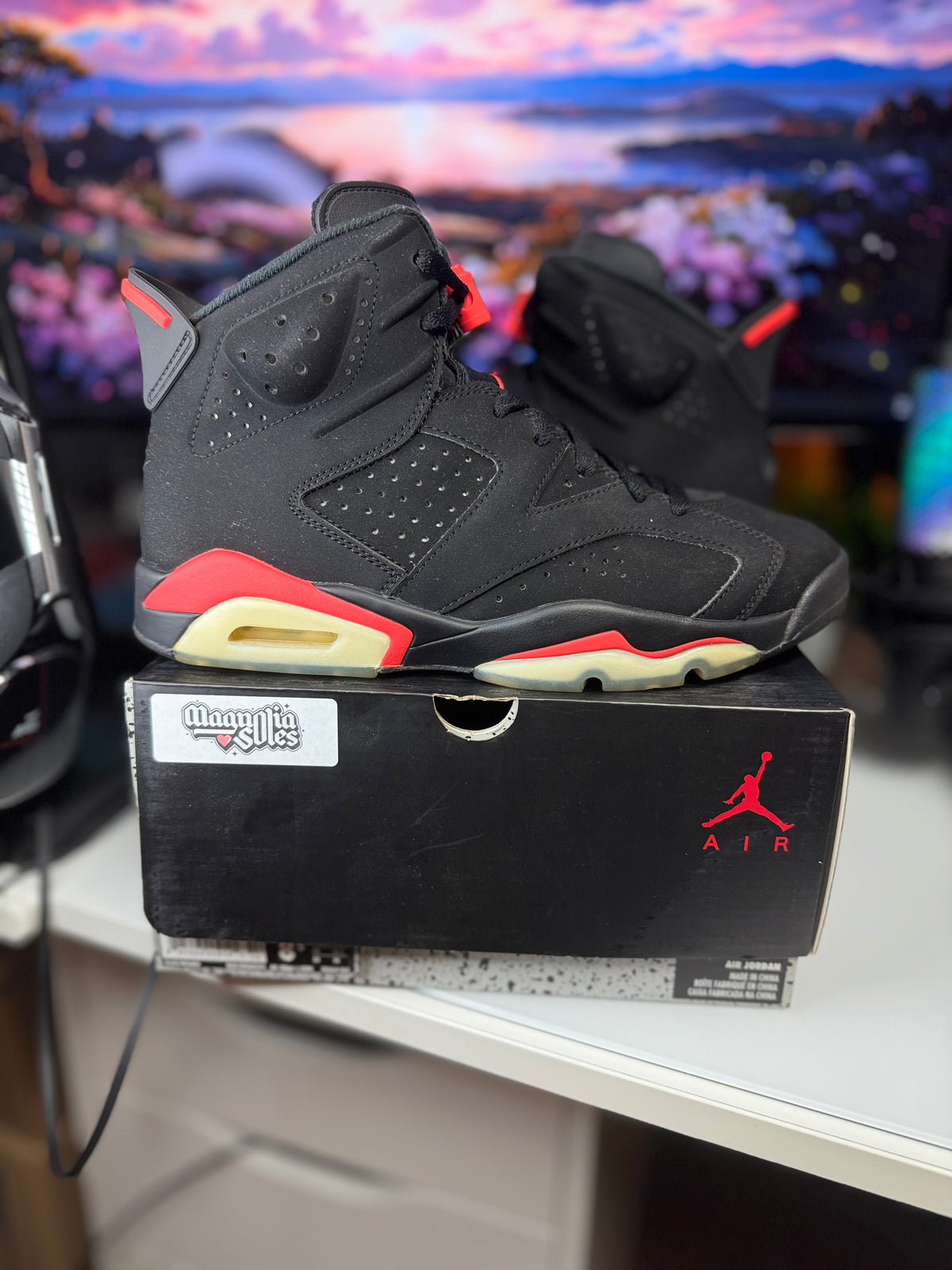 "Black Infrared" Air Jordan Retro 6