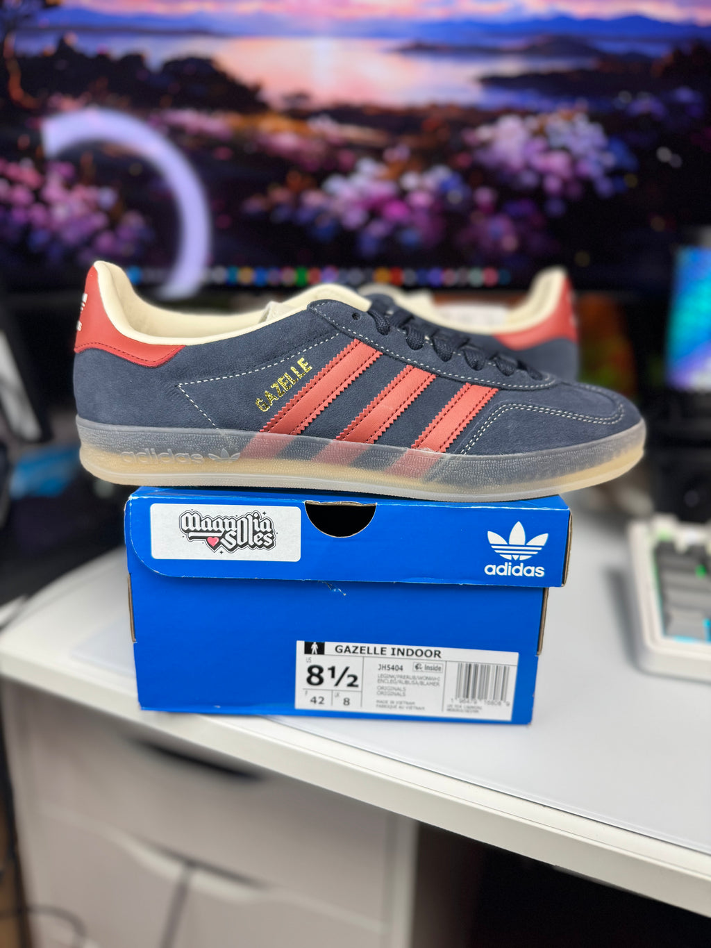 "Navy Blue" Adidas Gazelle Indoor